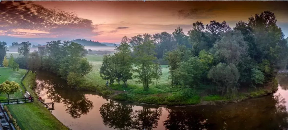 Natural landscape in La Casa del Mulino