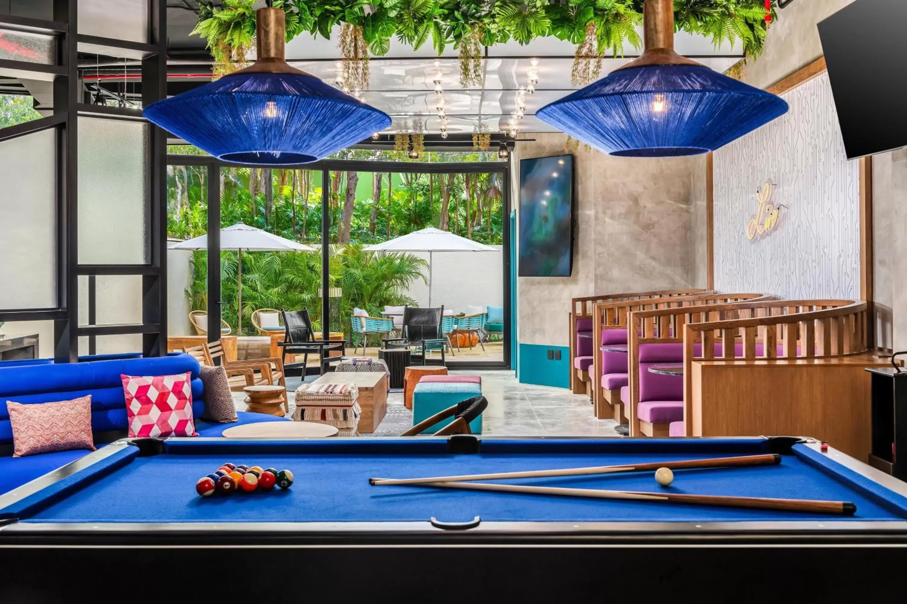 Swimming pool, Billiards in Aloft Tulum