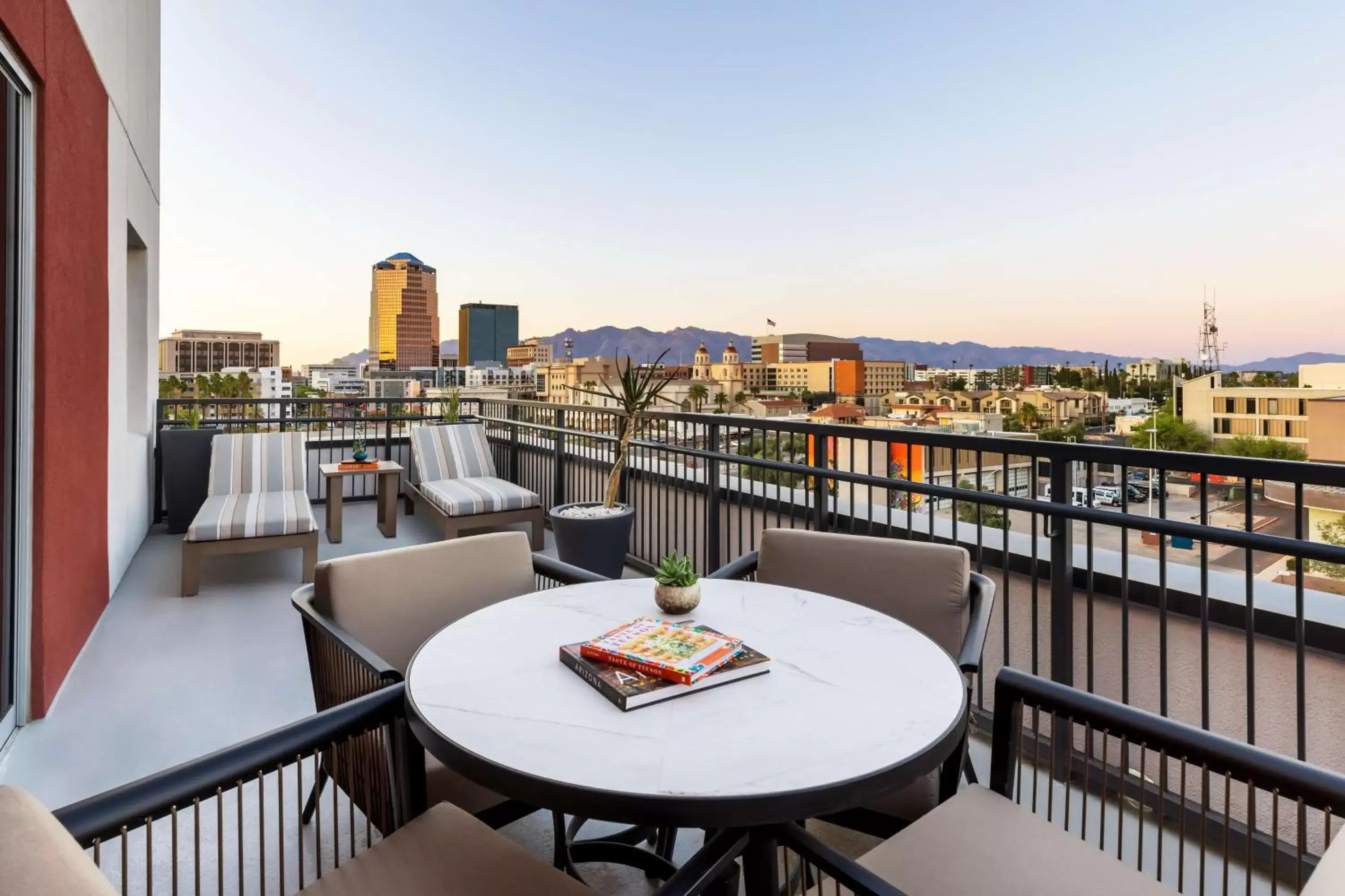 View (from property/room), Balcony/Terrace in Doubletree By Hilton Tucson Downtown Convention Center