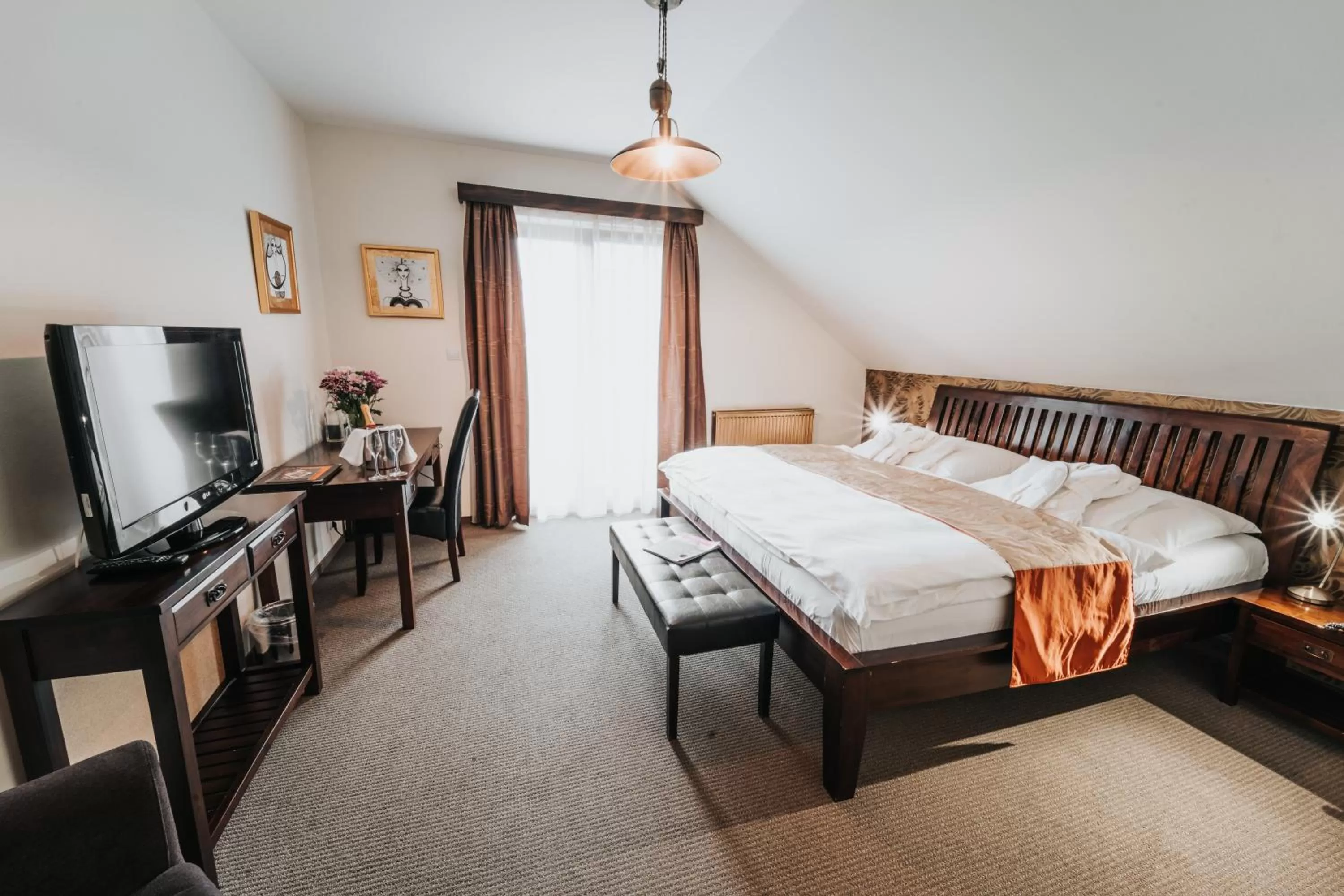 Bedroom, Bed in Penzion Drak