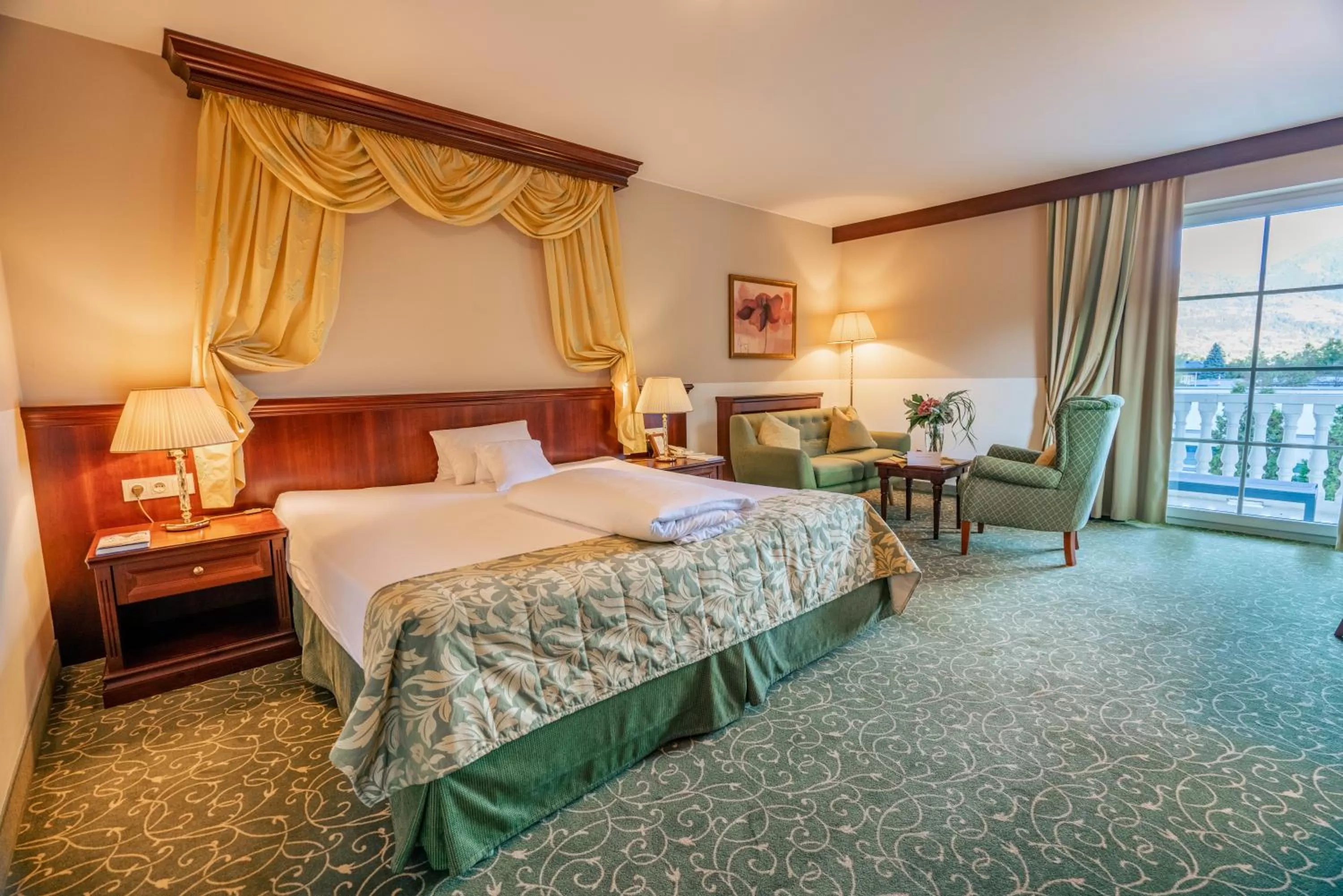 Bed in Grandhotel Lienz Business-Wellness & Gourmet