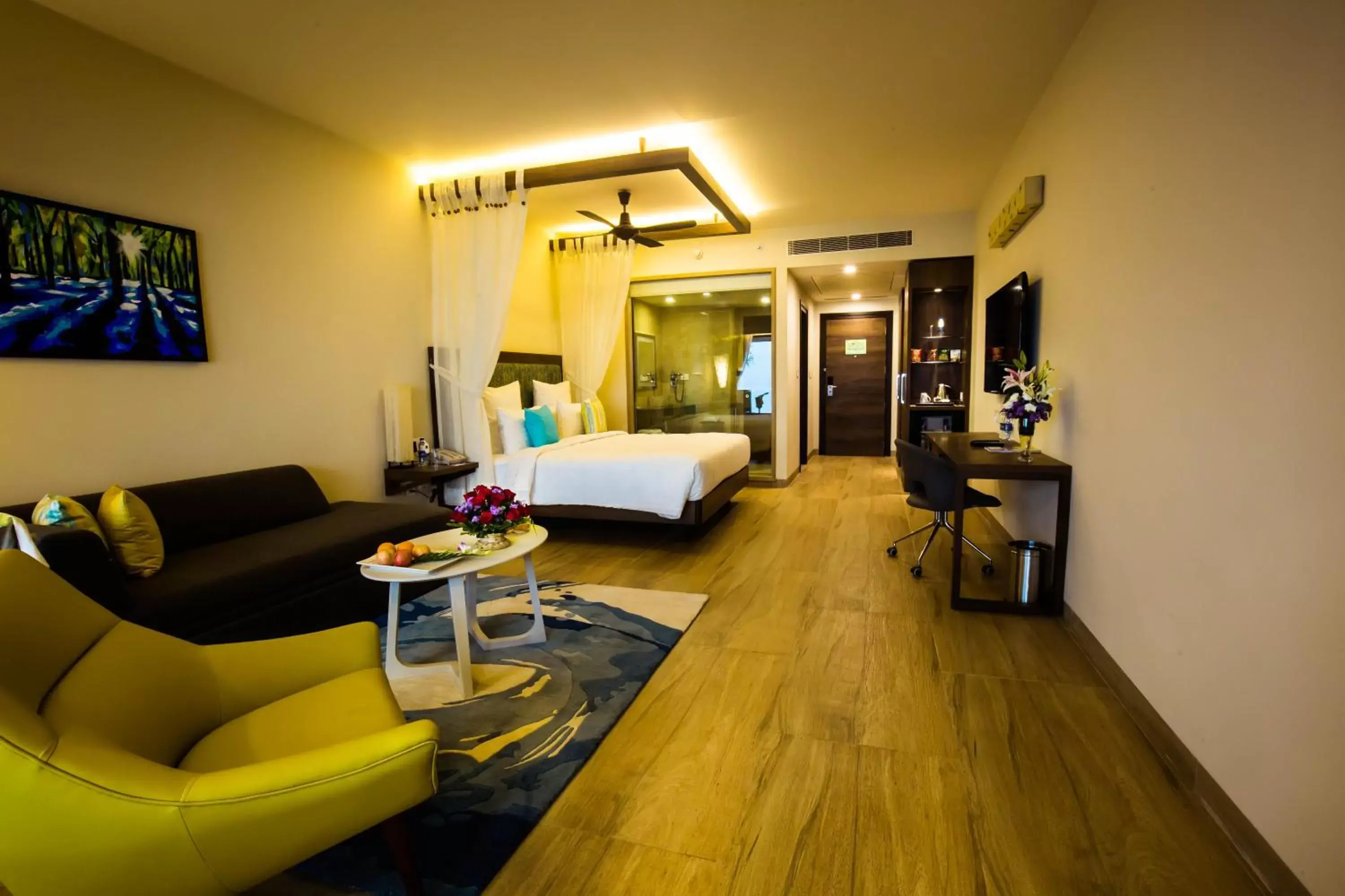 Living room, Bed in The Bheemli Resort Managed by AccorHotels Living room, Bed in The Bheemli Resort Managed by AccorHotels