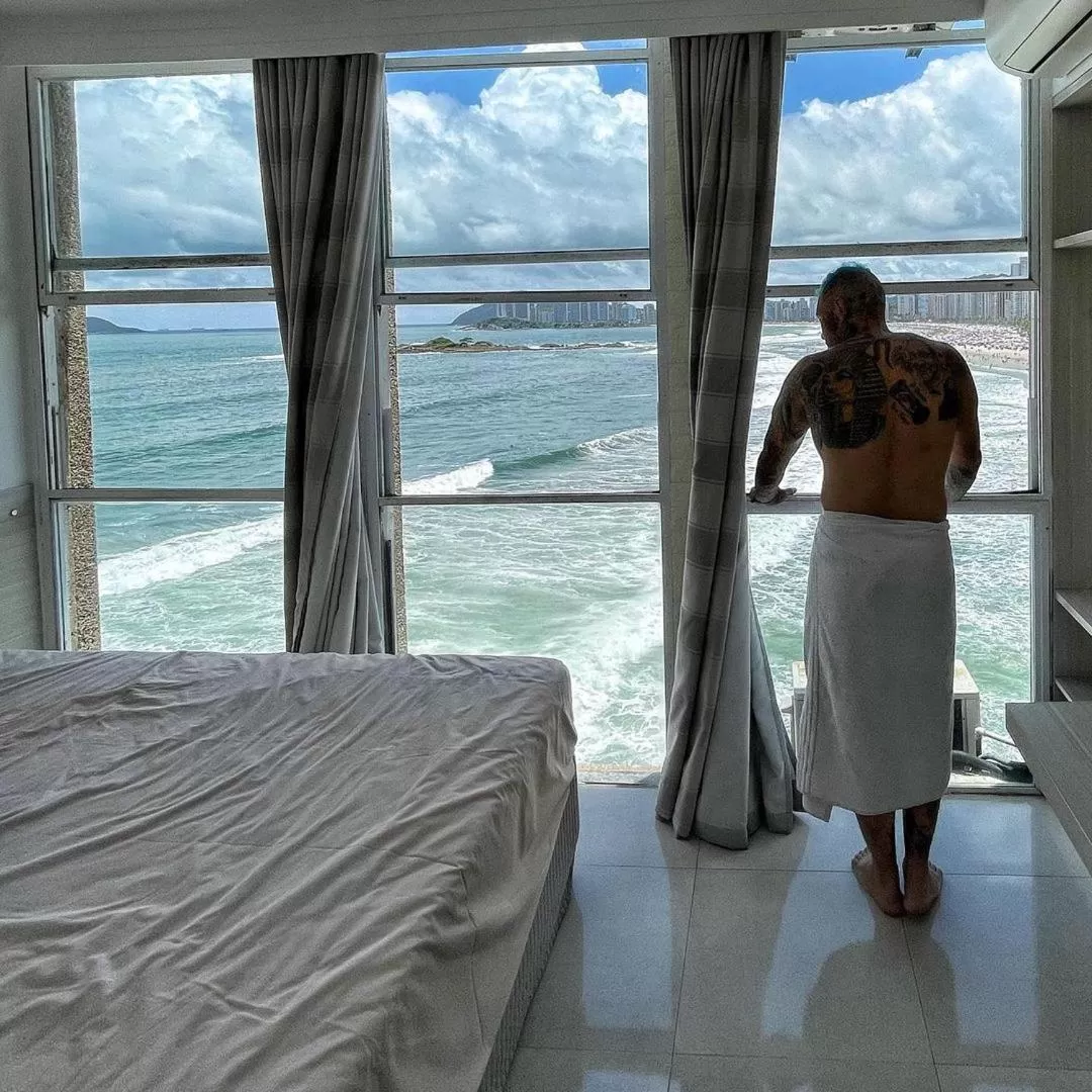 Guests, Bed in Grand Hotel Guarujá - A sua Melhor Experiência Beira Mar na Praia!