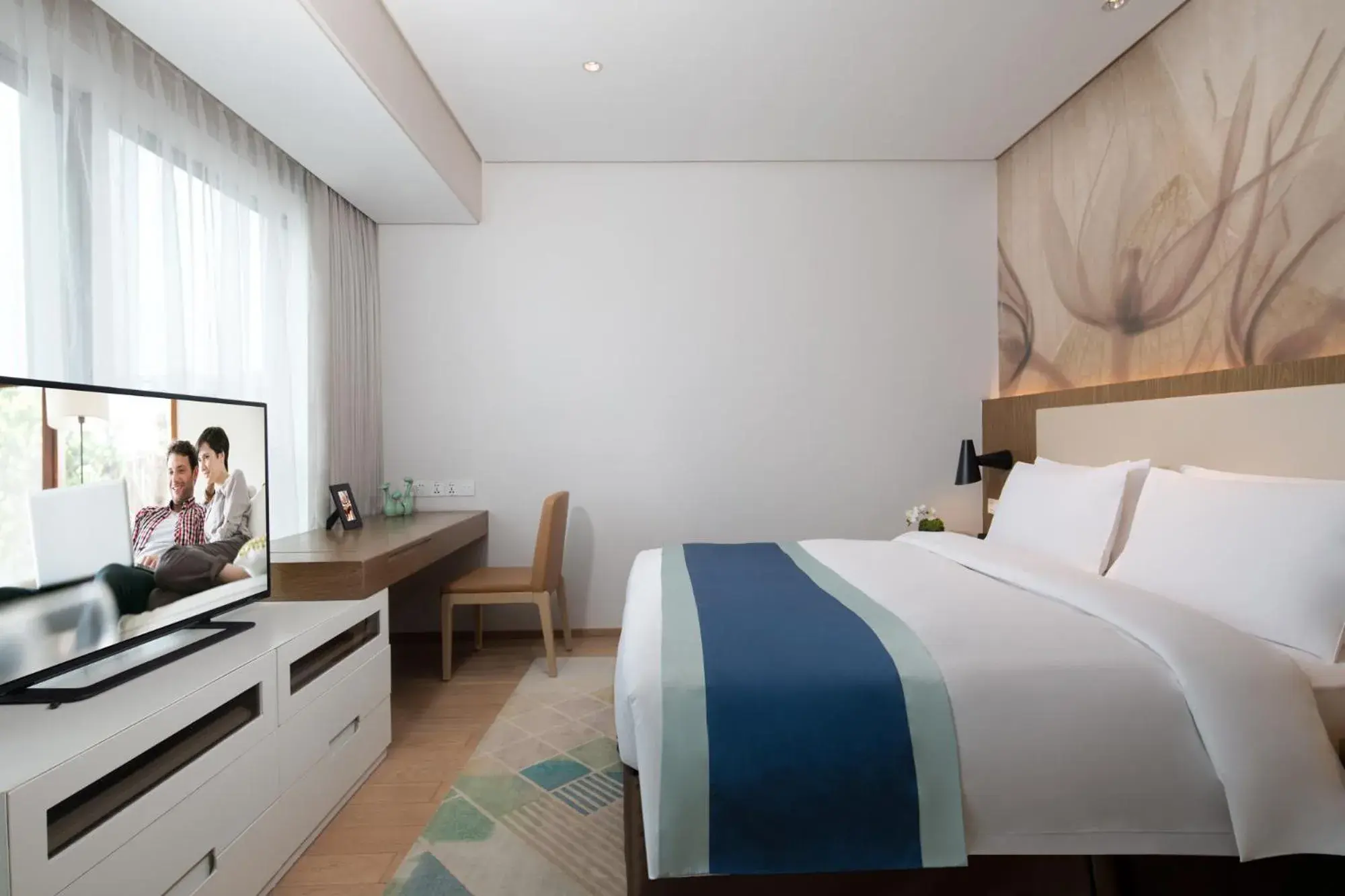 Bedroom, Bed in Citadines Intime City Hangzhou Bedroom, Bed in Citadines Intime City Hangzhou