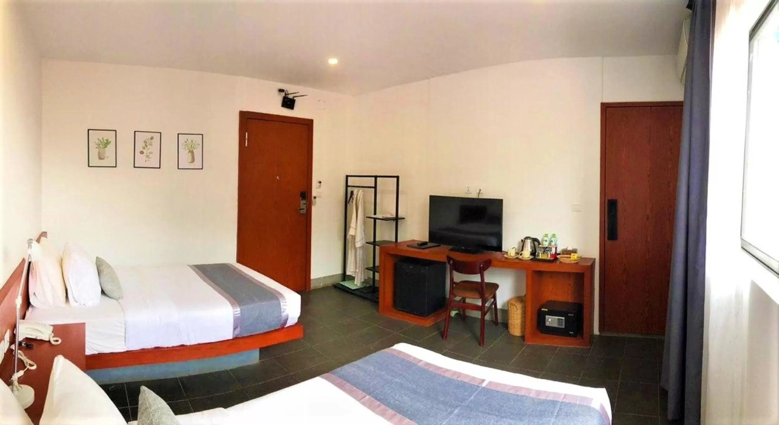 Bed in Bopha Bassac Boutique Hotel