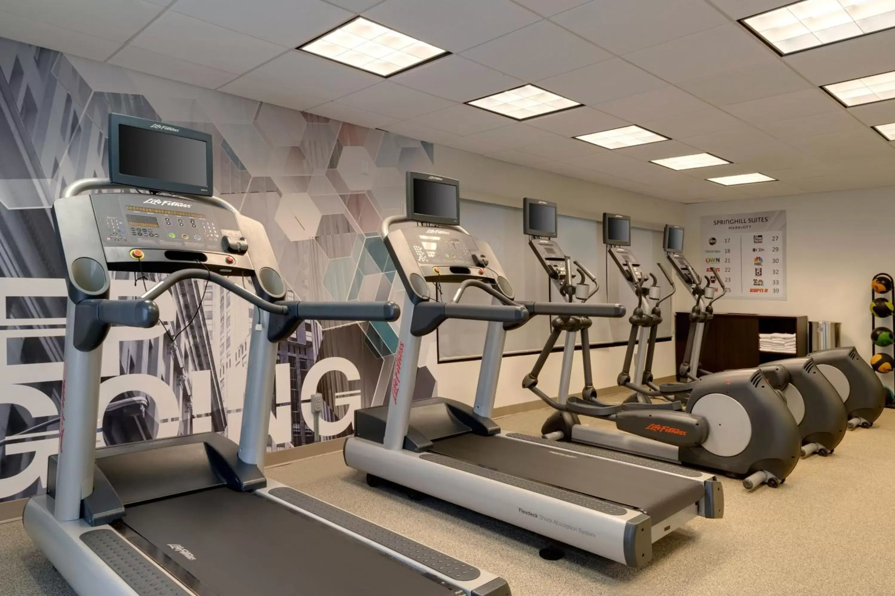 Fitness centre/facilities, Fitness Center/Facilities in SpringHill Suites by Marriott Newark International Airport
