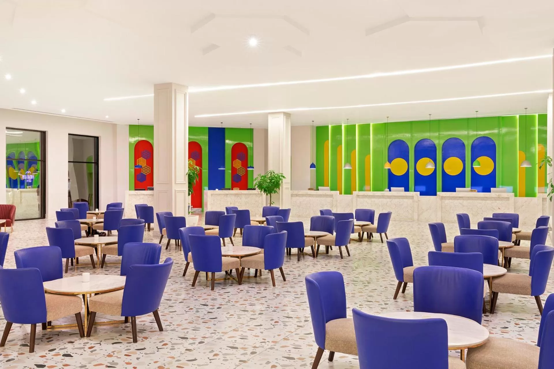 Lobby or reception in Neverland City Hurghada - Pickalbatros