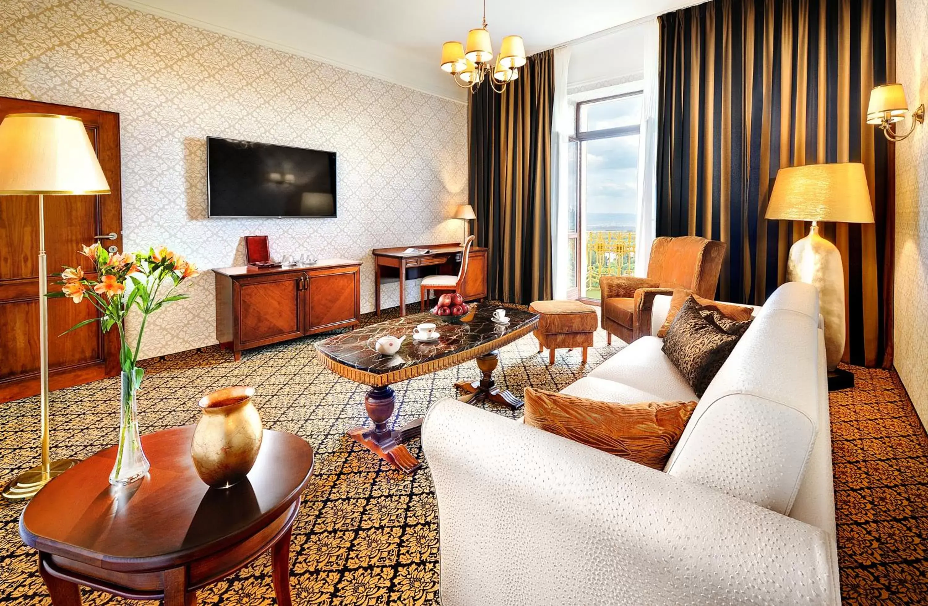 Bathroom, Seating Area in Grand Hotel Praha