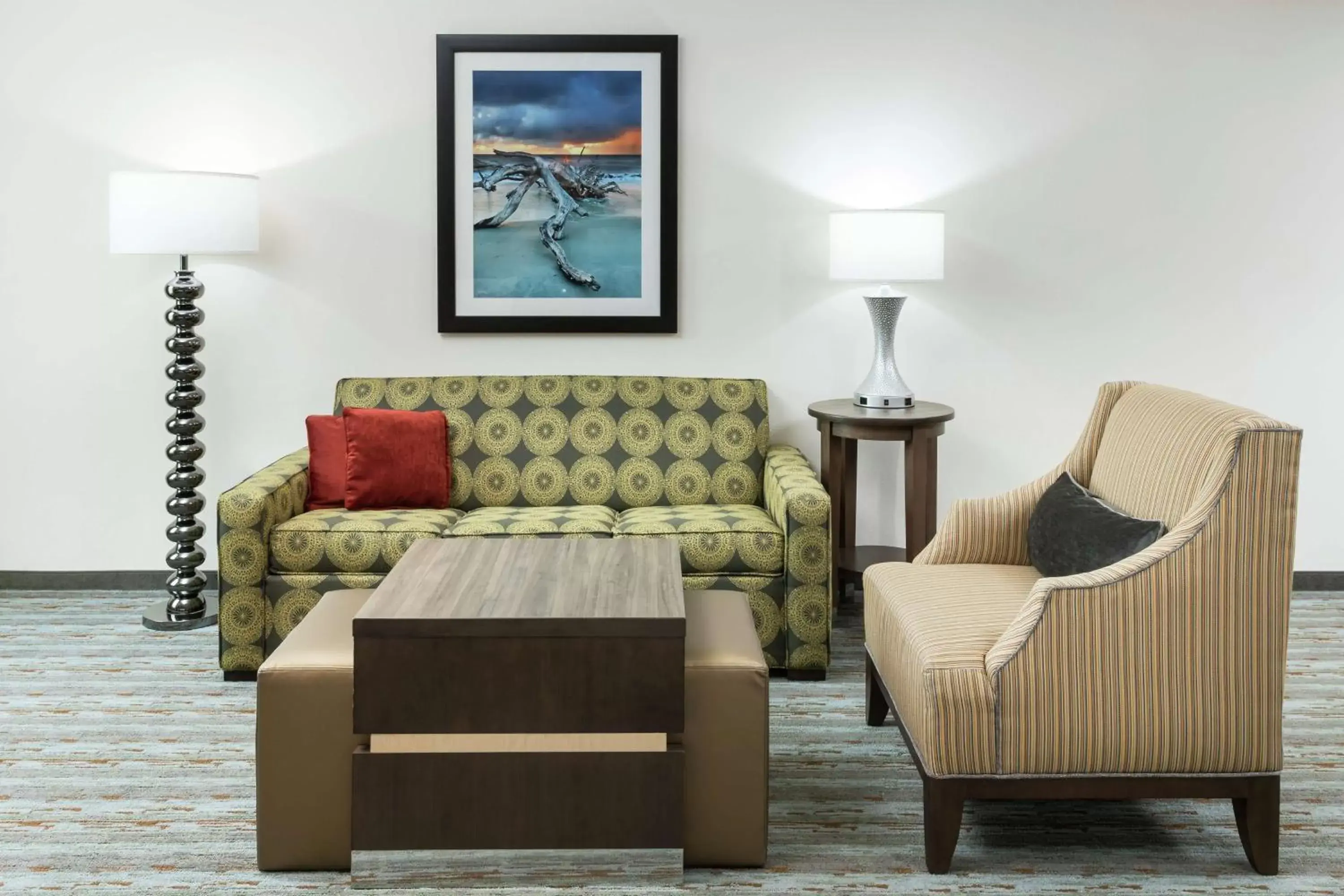 Living room, Seating Area in Homewood Suites by Hilton Cape Canaveral-Cocoa Beach