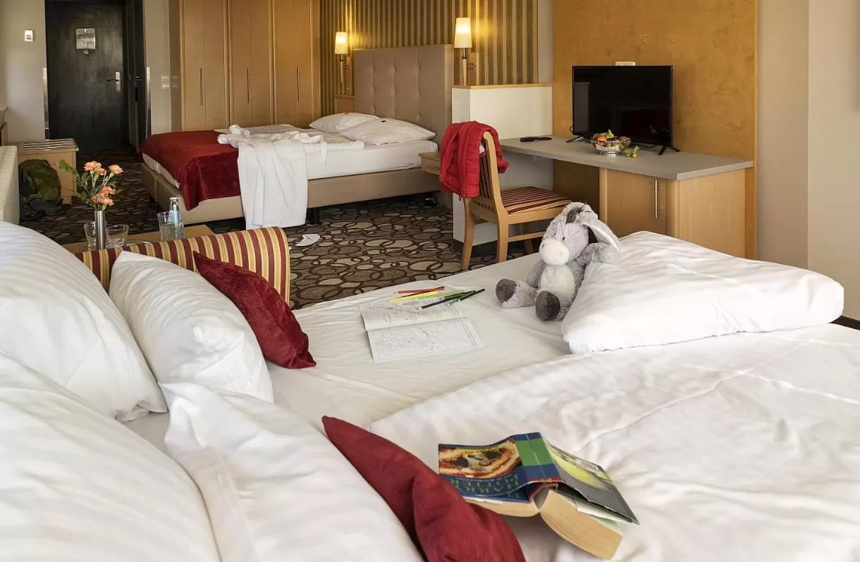 Bed in Berghotel Bastei