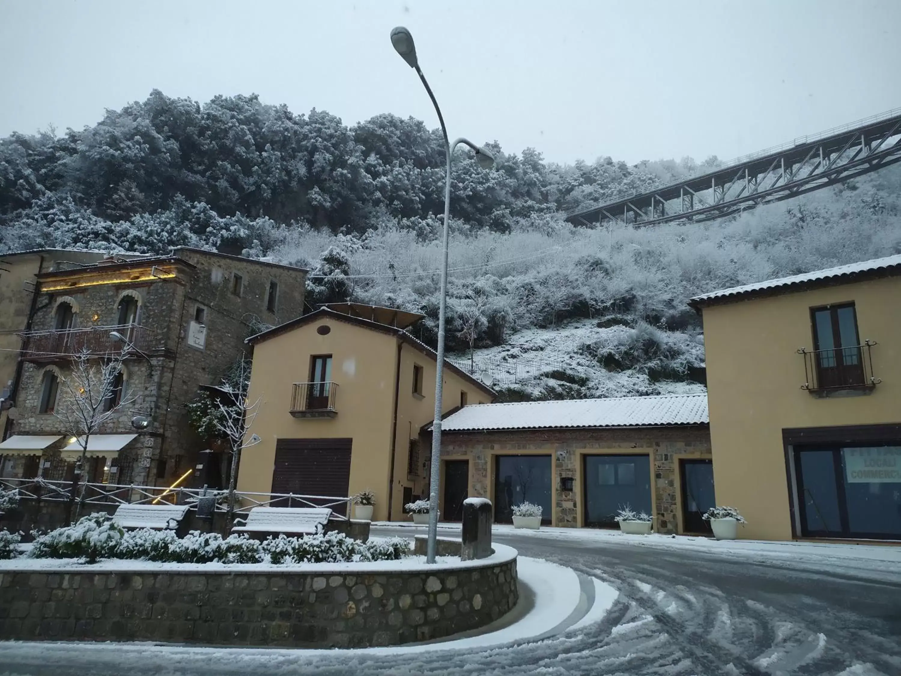 Property building, Winter in B&b La Fontana Borbone