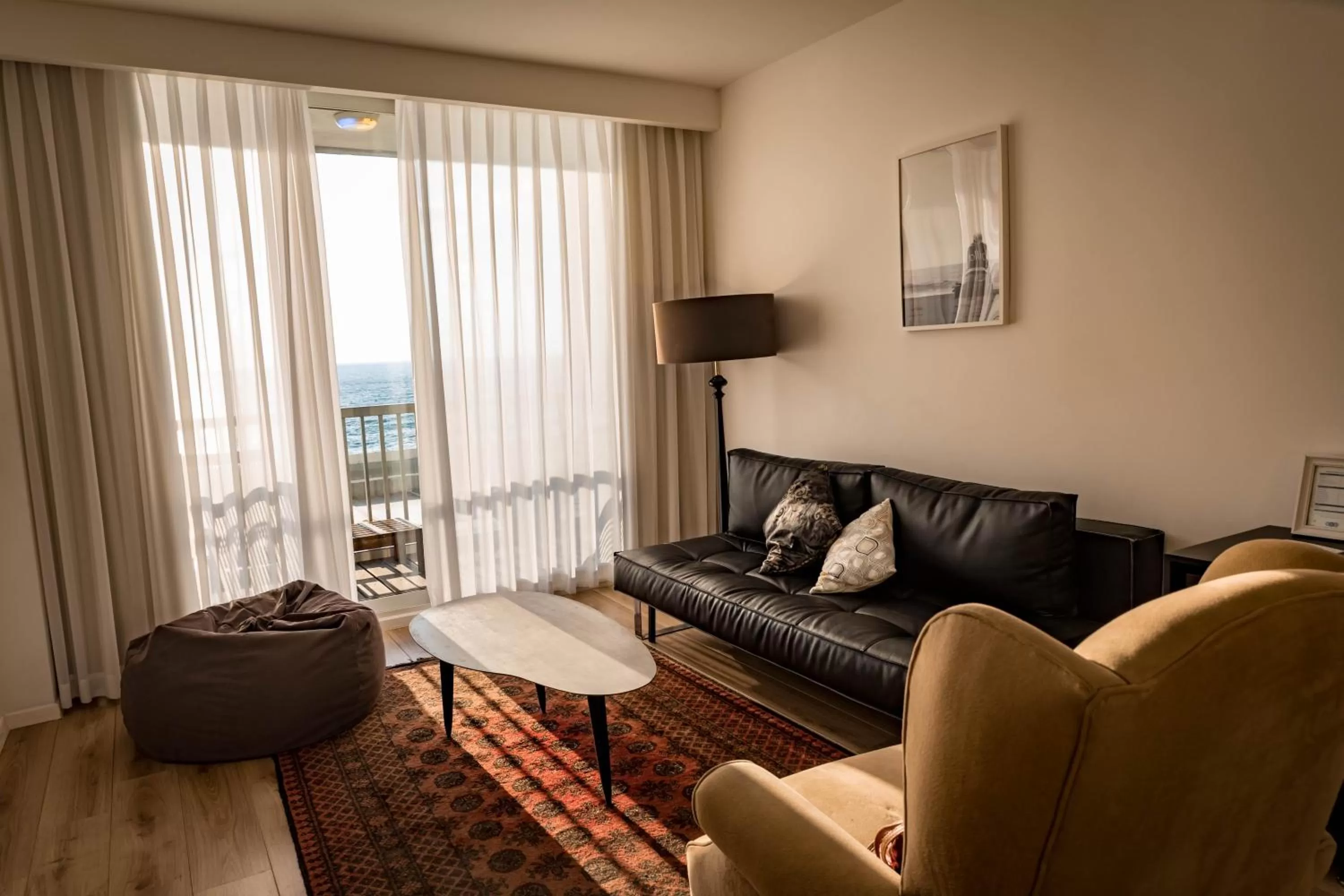 Seating Area in Sea view apartment suite