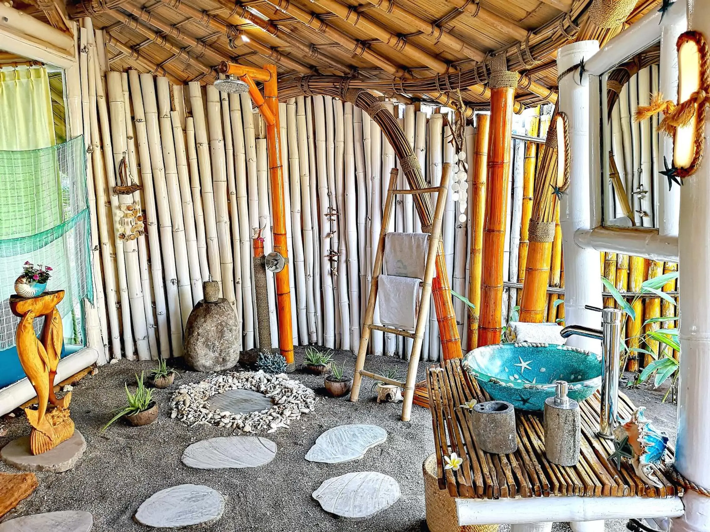 Shower in Coconut Garden Beach Resort