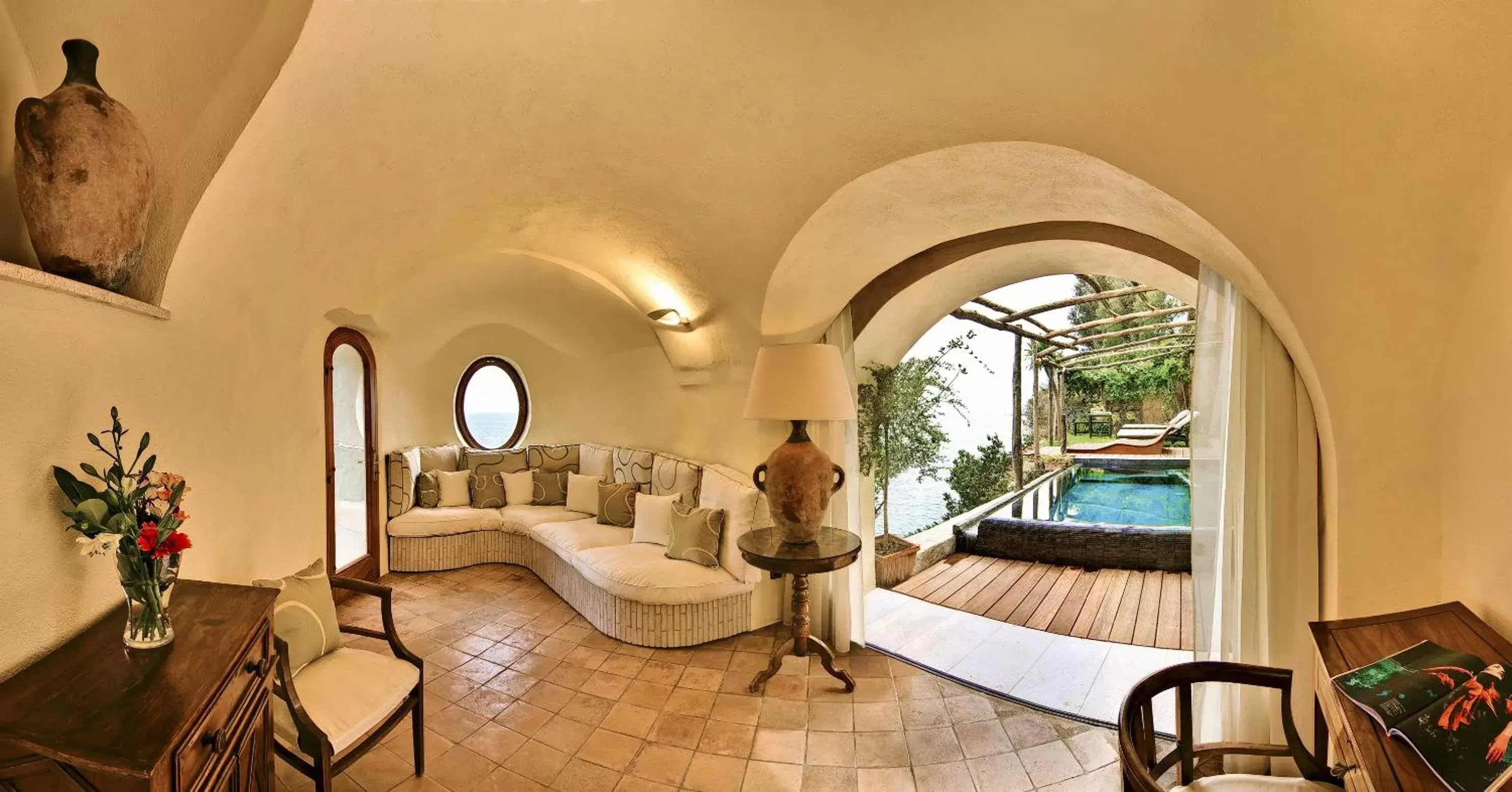 Decorative detail, Seating Area in Hotel Santa Caterina