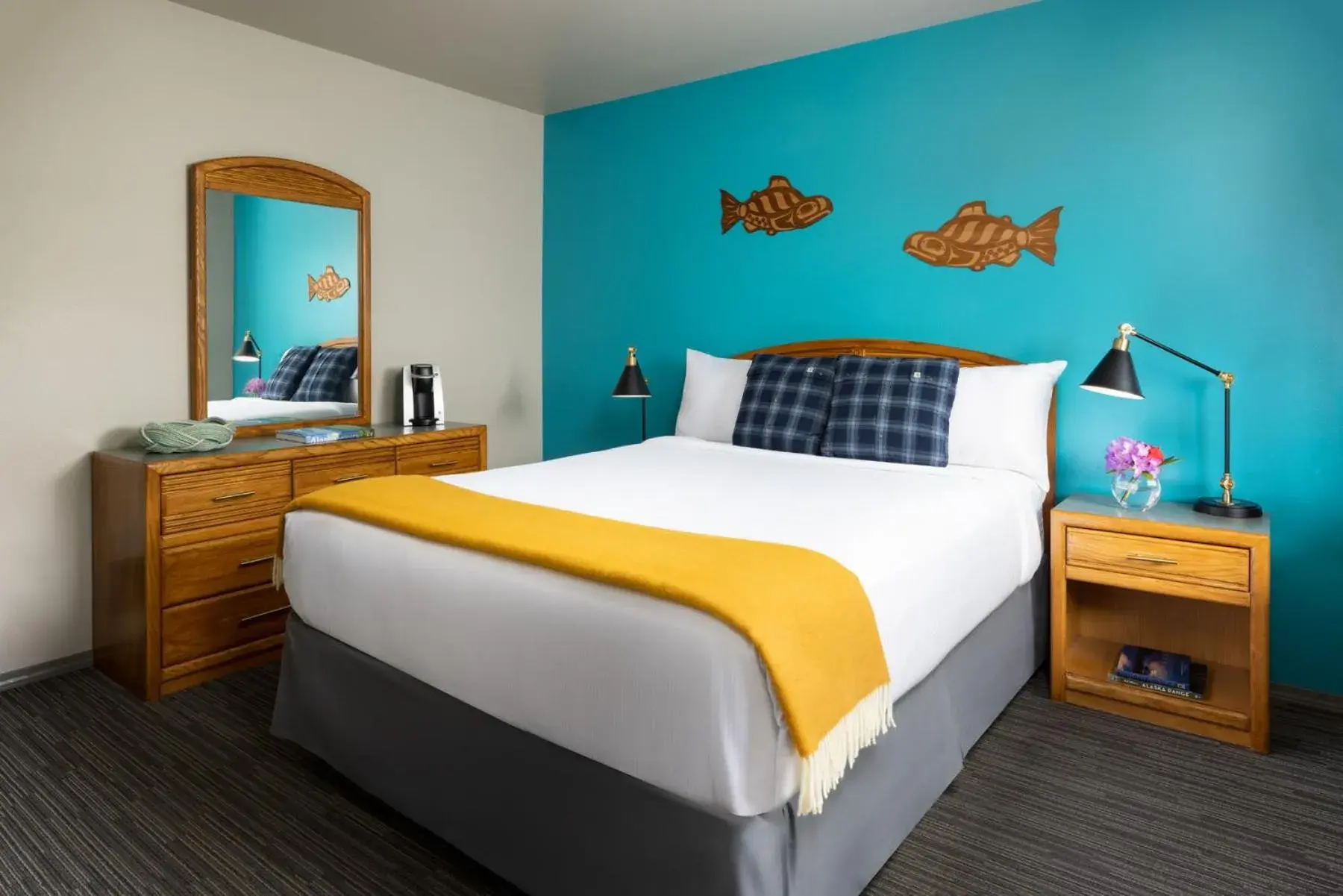 Bed in The Ketch Inn Bed in The Ketch Inn