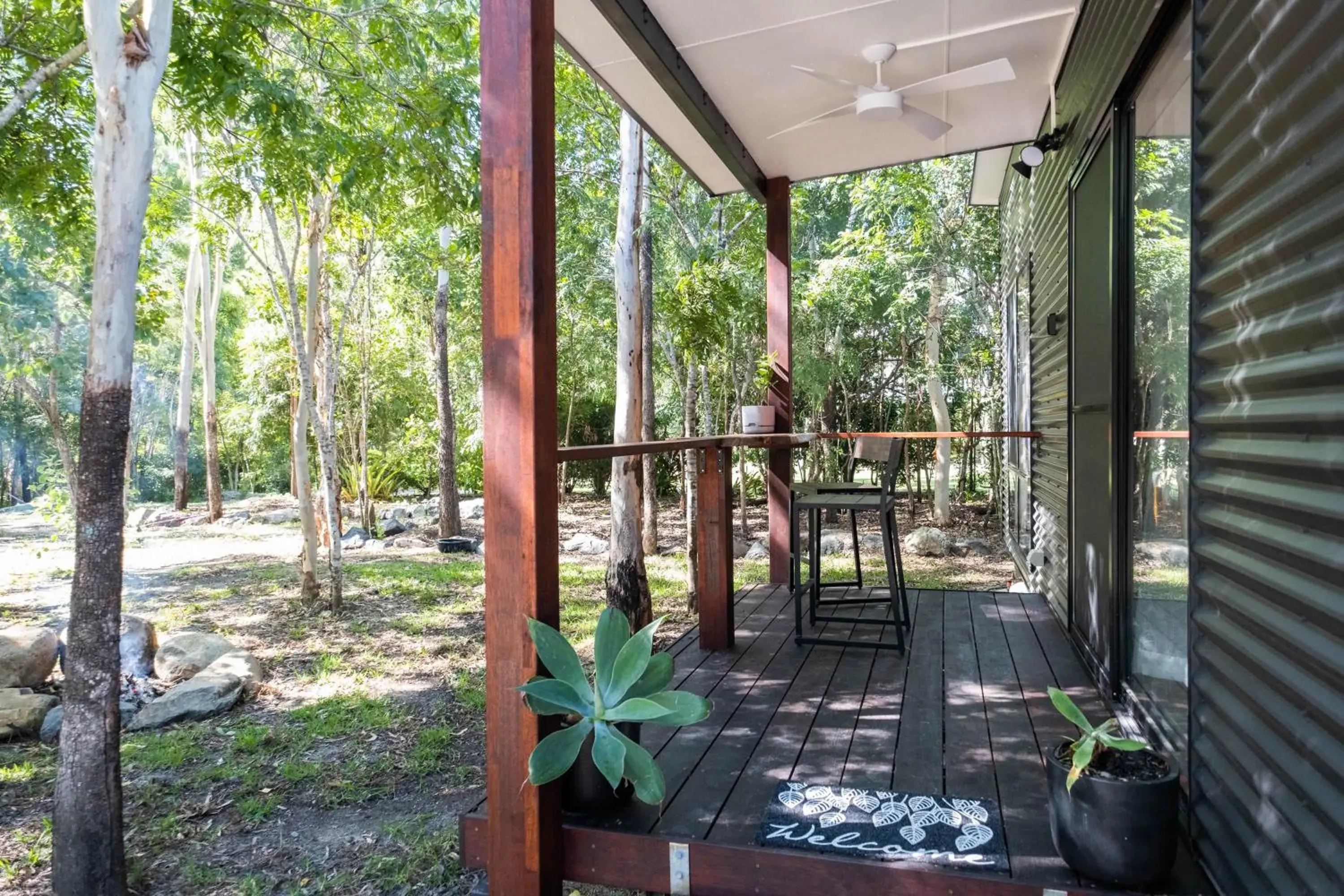 Balcony/Terrace in Airlie Beach Eco Cabins - Adults Only