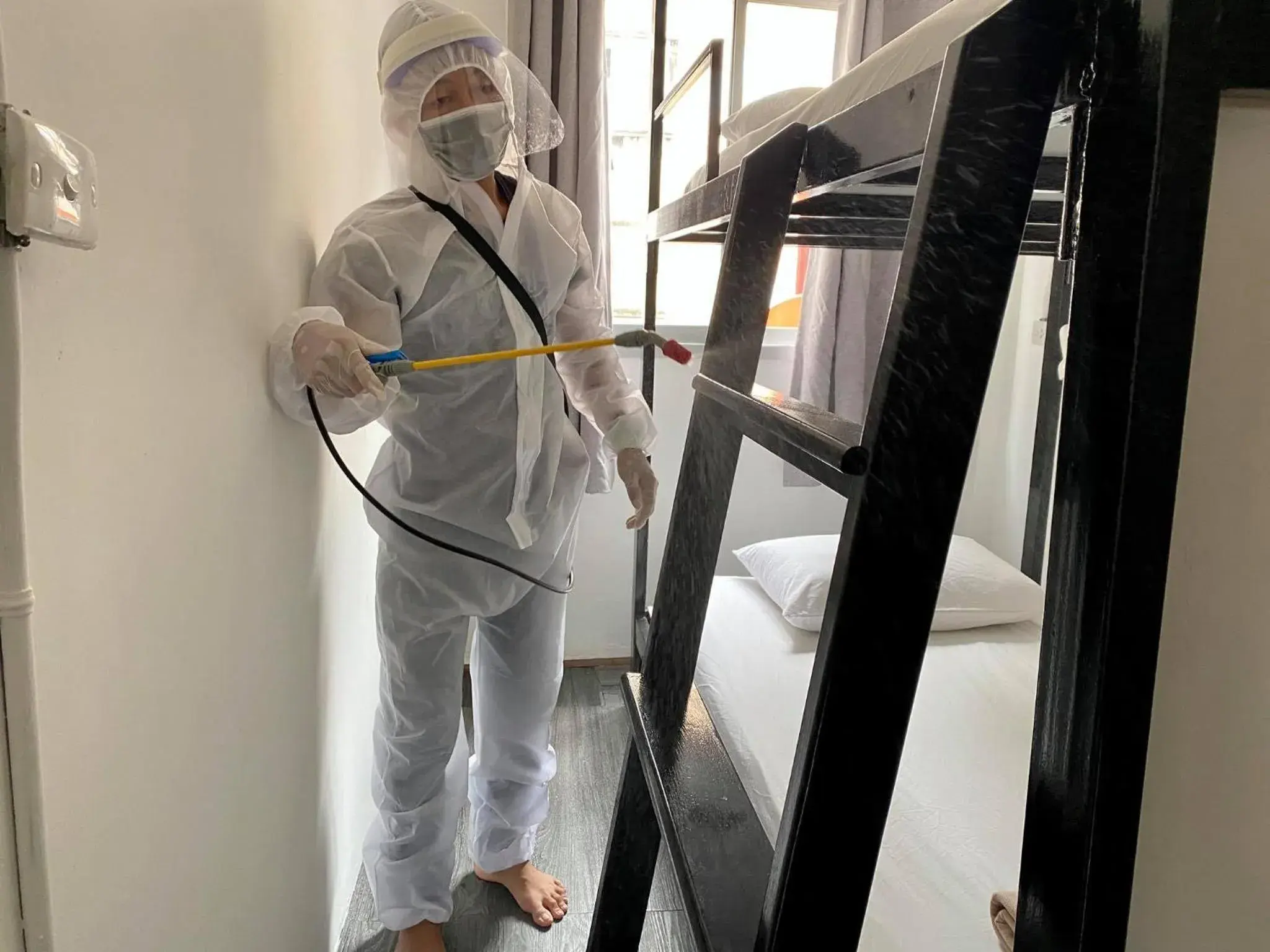 bunk bed in Bangkok Nomad Hostel bunk bed in Bangkok Nomad Hostel