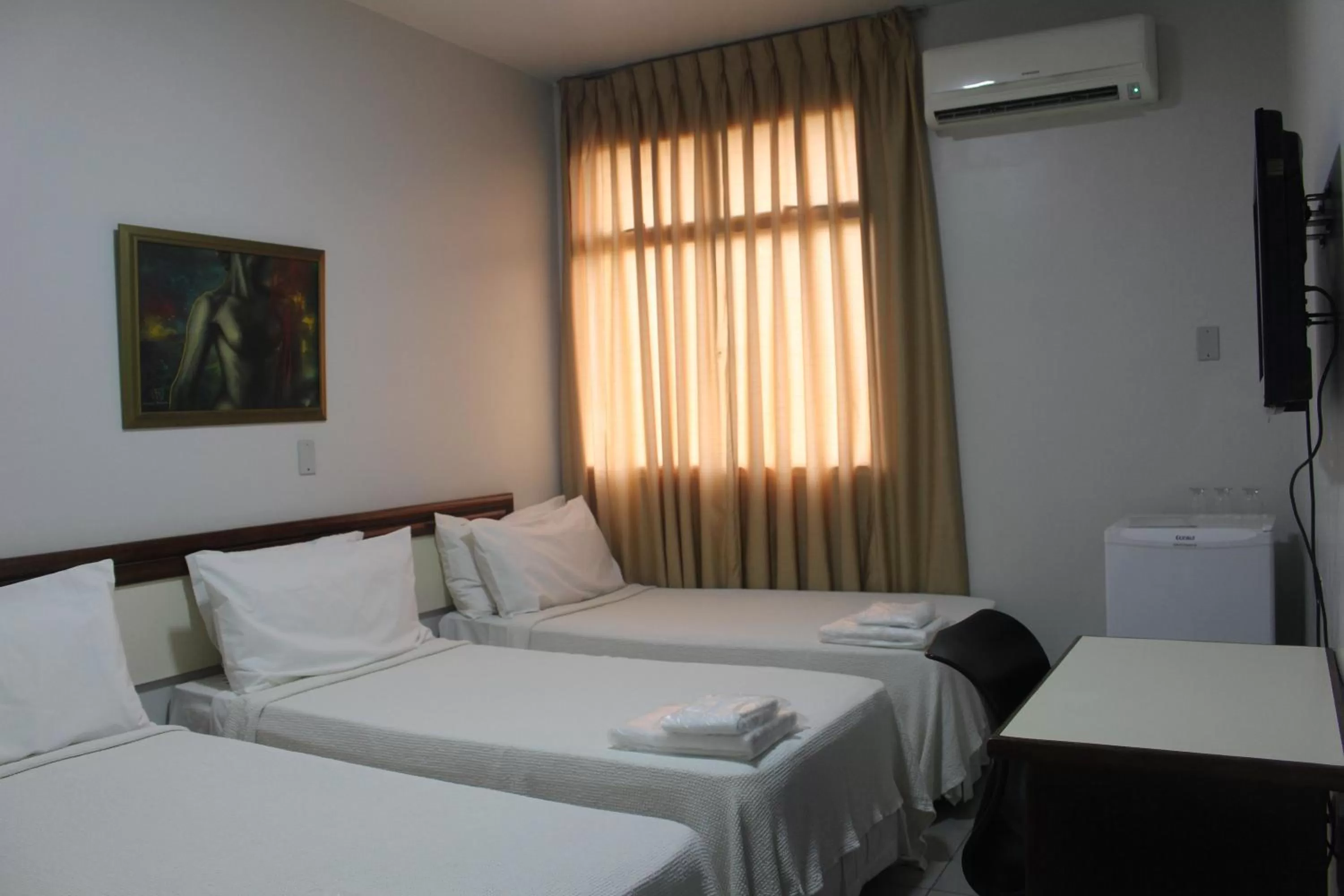 Bed in Hotel Oscar Econômico Montes Claros