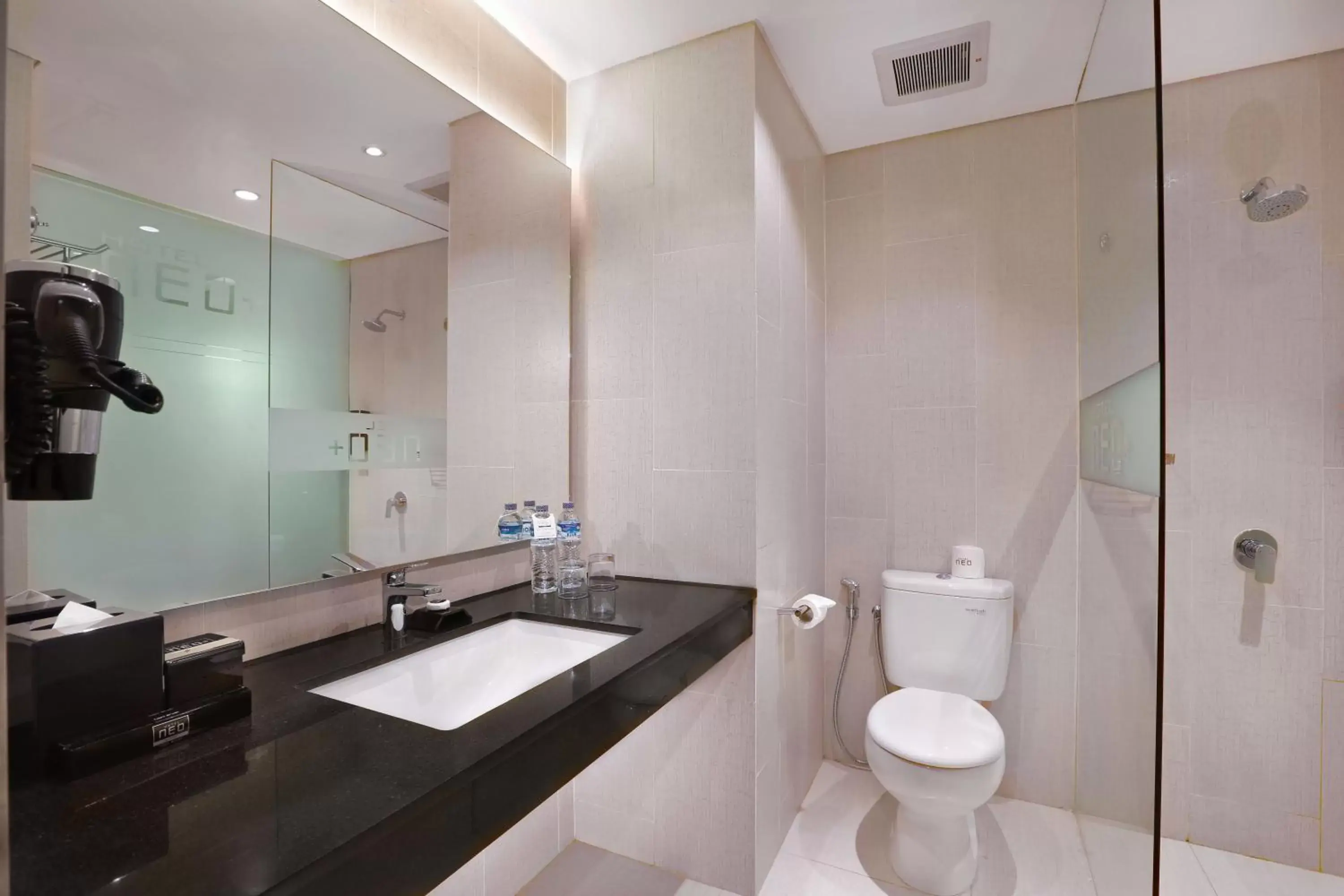 Shower, Bathroom in Hotel Neo Kuta, Legian by ASTON