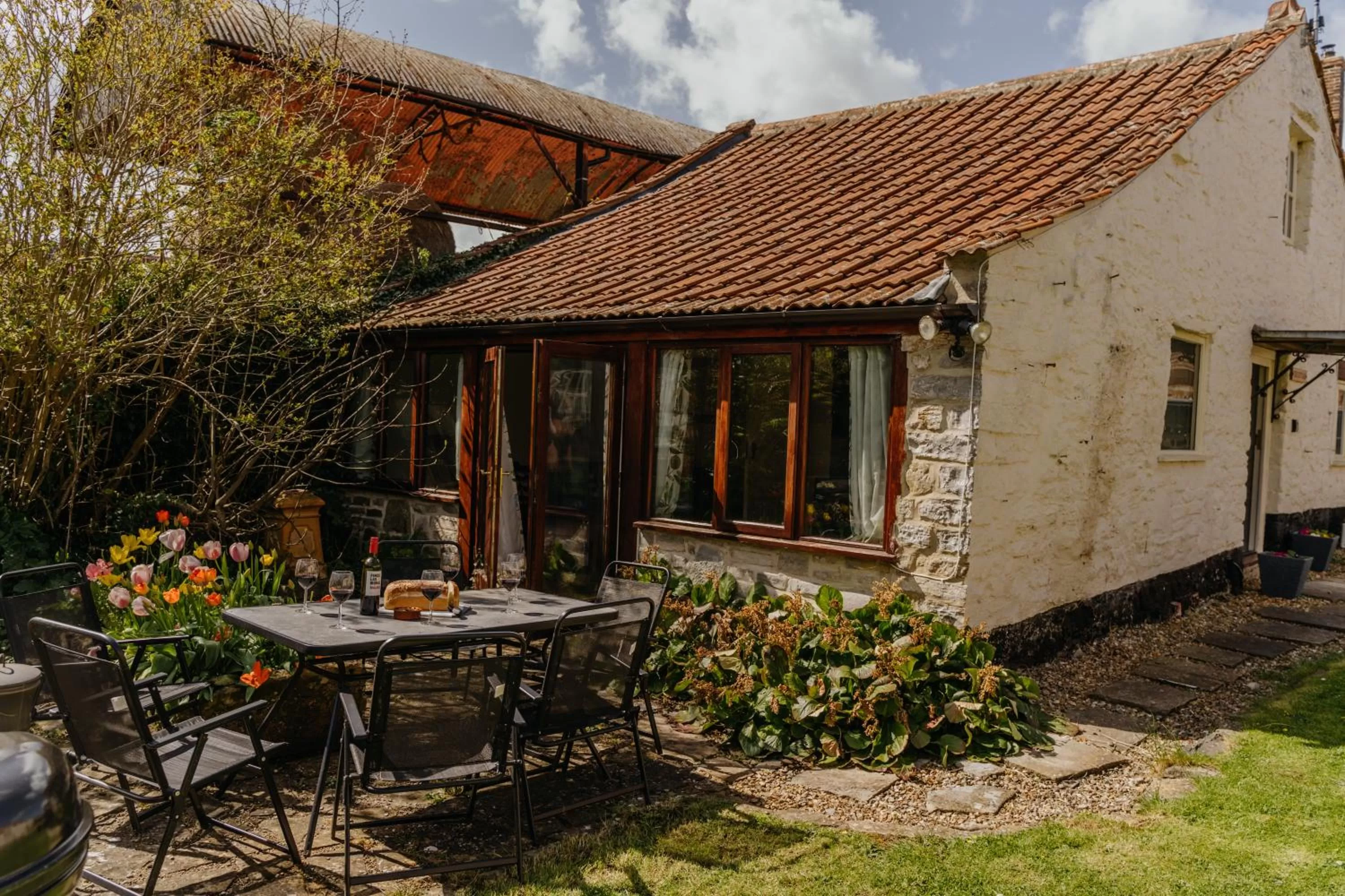 Patio in Little England Retreats - Cottage, Yurt and Shepherd Huts