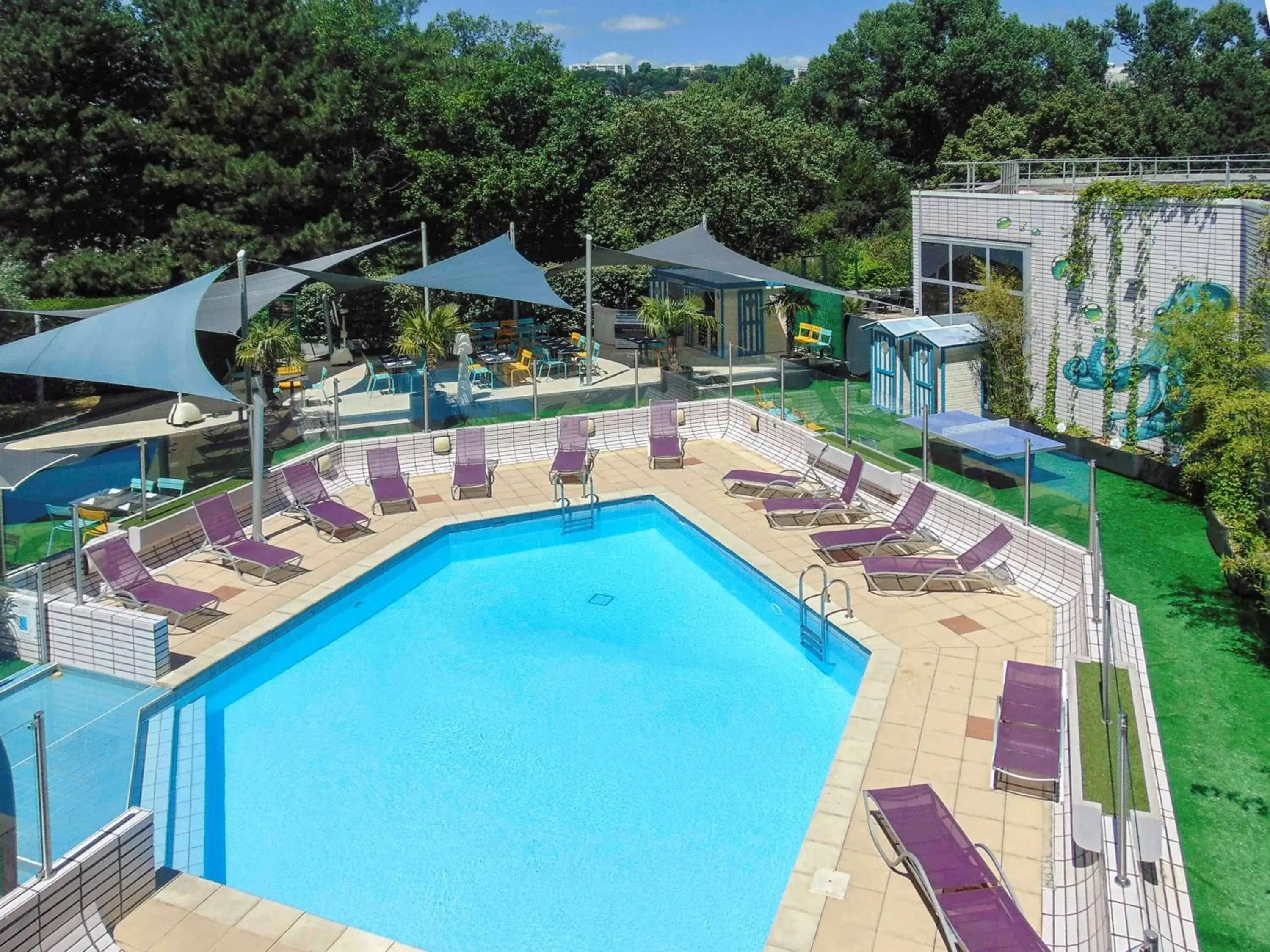 Property building, Pool View in Novotel Lyon Gerland Musée des Confluences