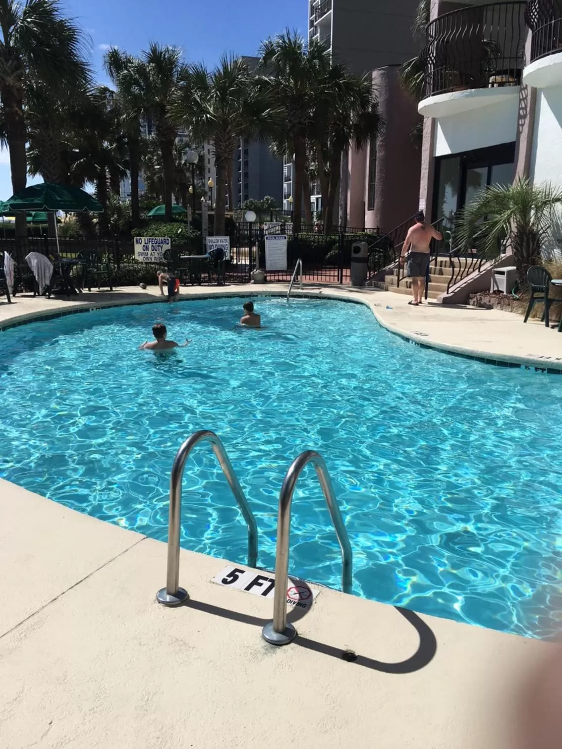 Swimming pool in Suites at the Beach