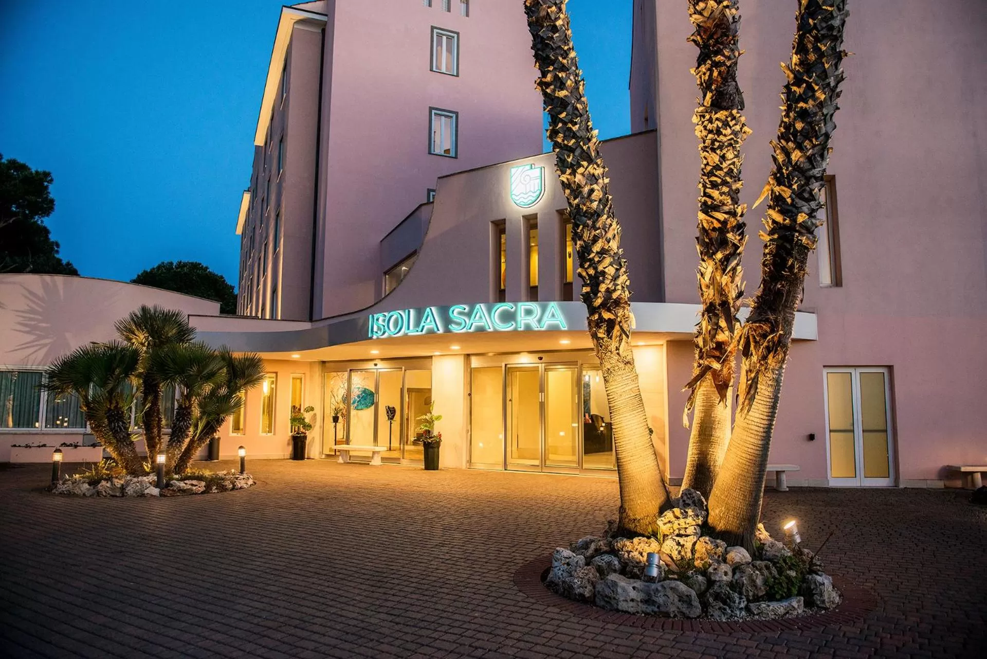Facade/entrance in Hotel Isola Sacra Rome Airport