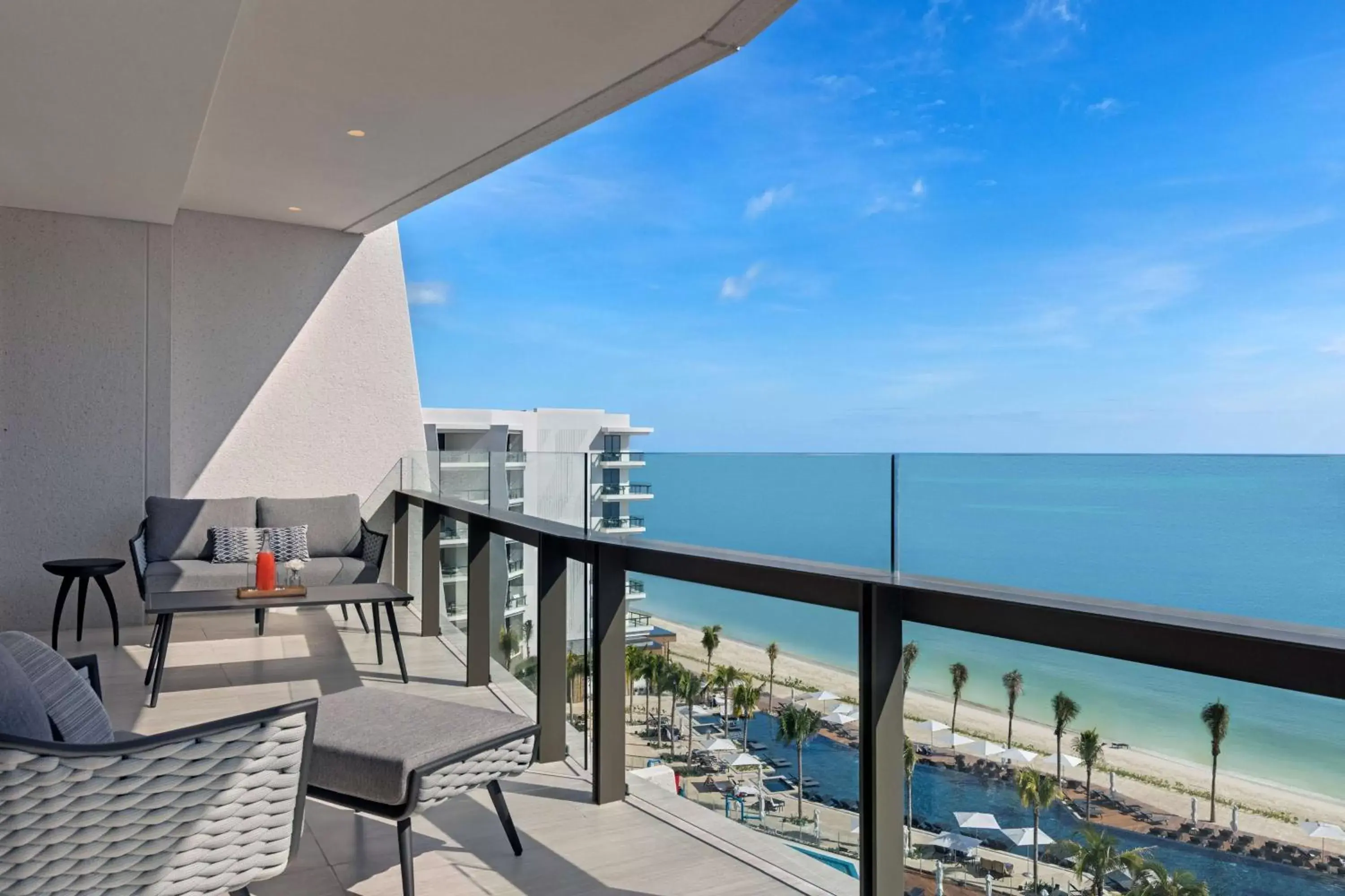 View (from property/room), Balcony/Terrace in Hilton Cancun, an All-Inclusive Resort