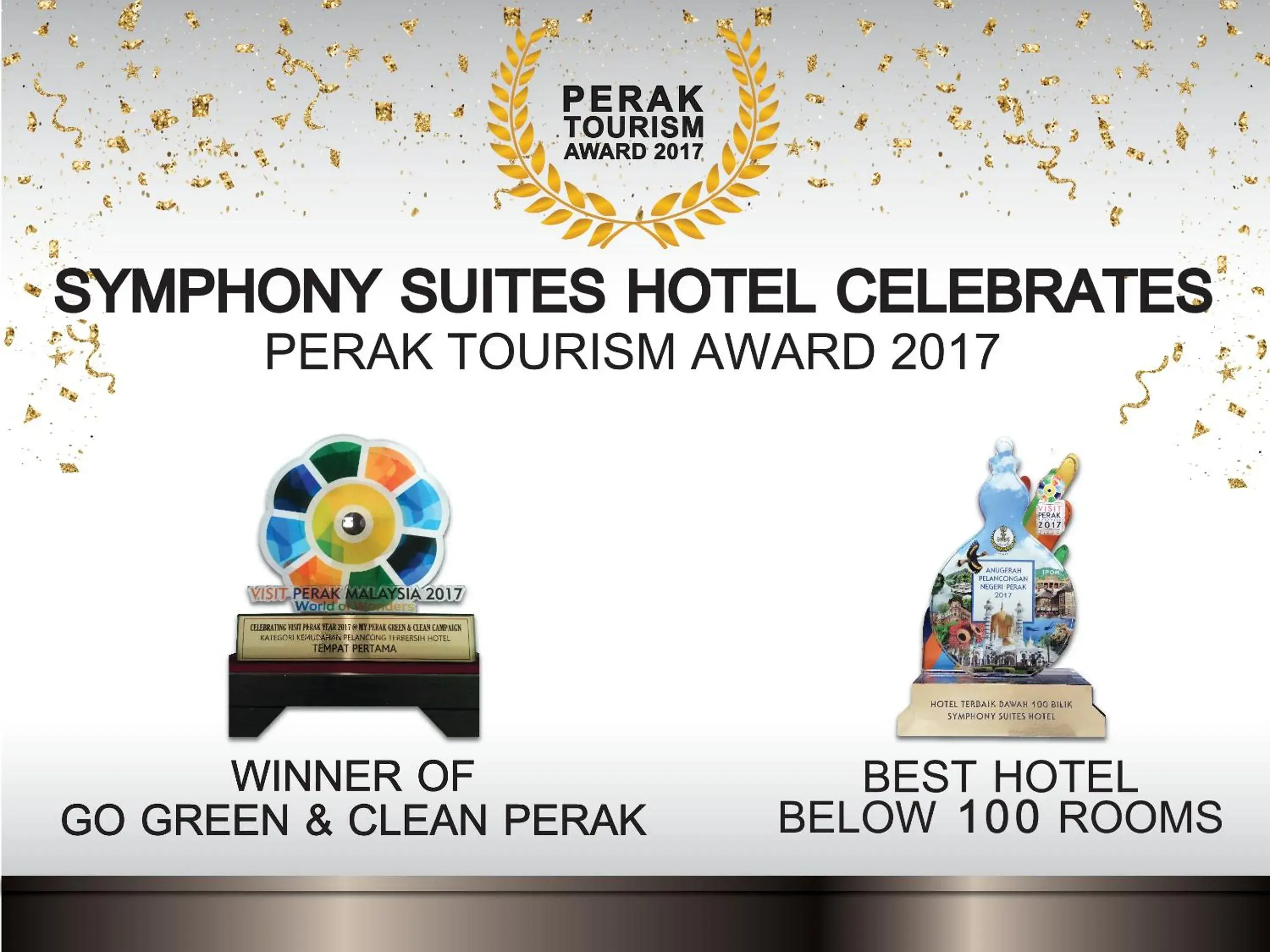 Certificate/Award, Property Logo/Sign in Symphony Suites Hotel