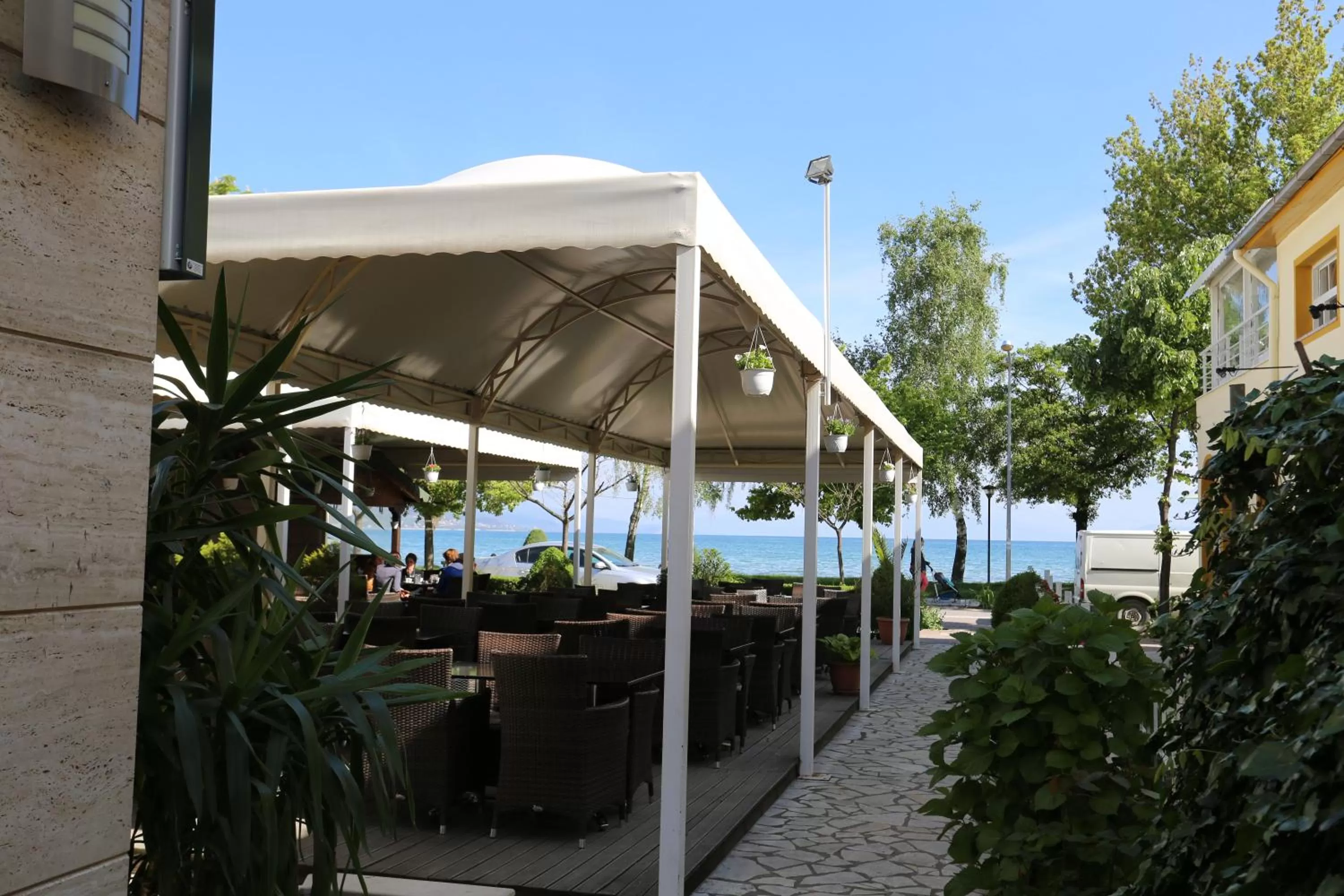 Patio in Guesthouse Bimbli