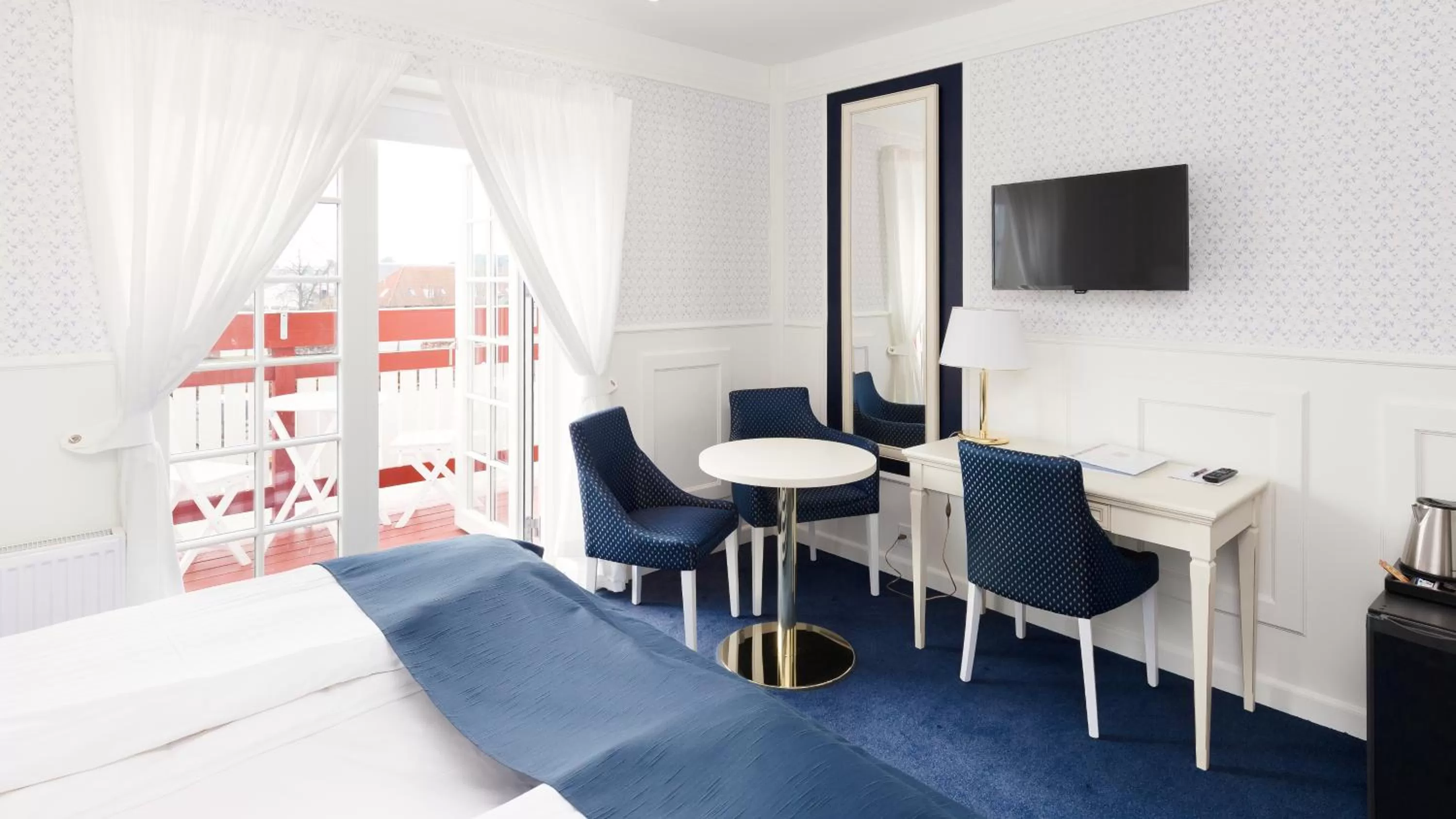 Bed in Hotel Kirstine