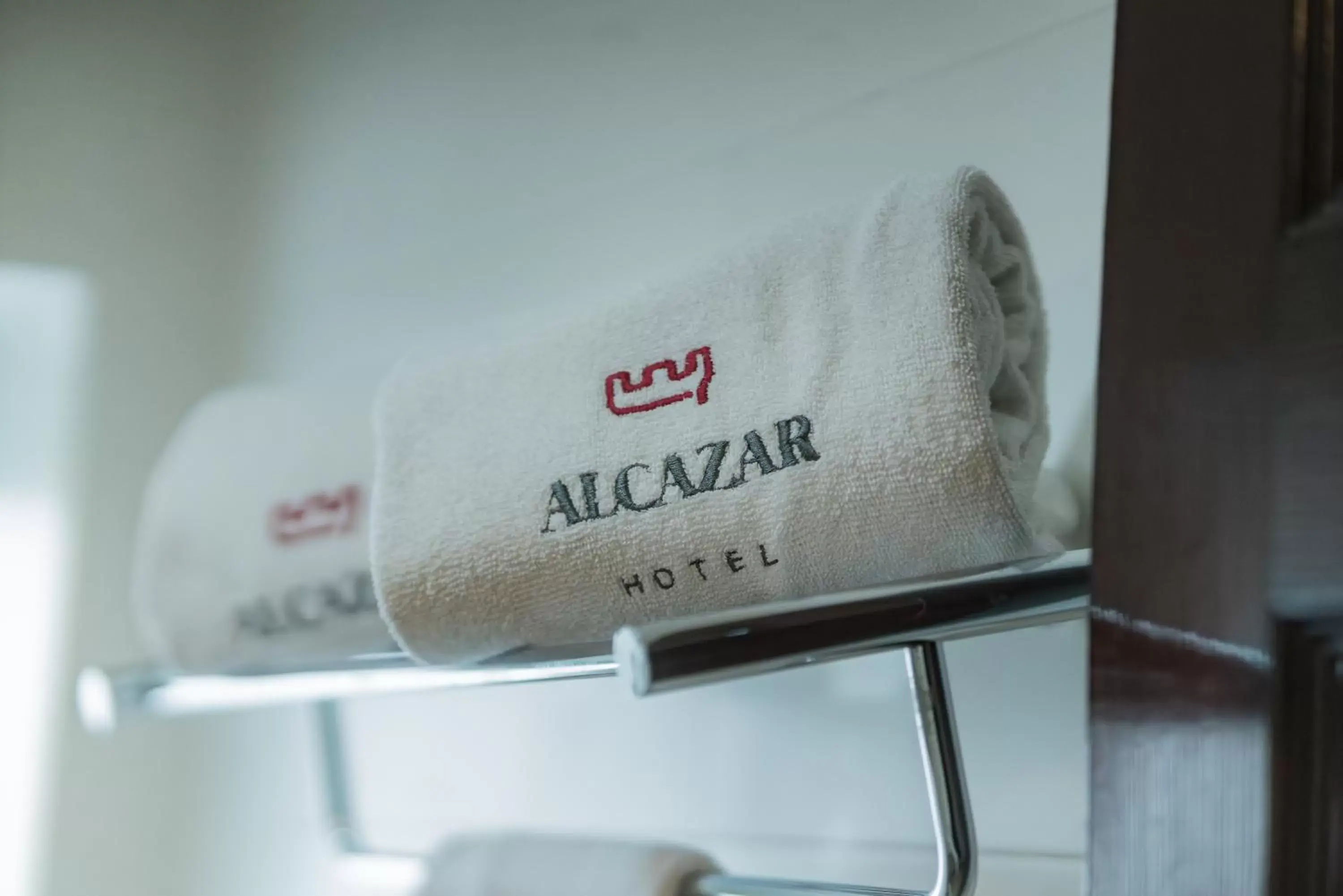 towels, Property Logo/Sign in Hotel Alcazar - Guadalajara Centro Historico