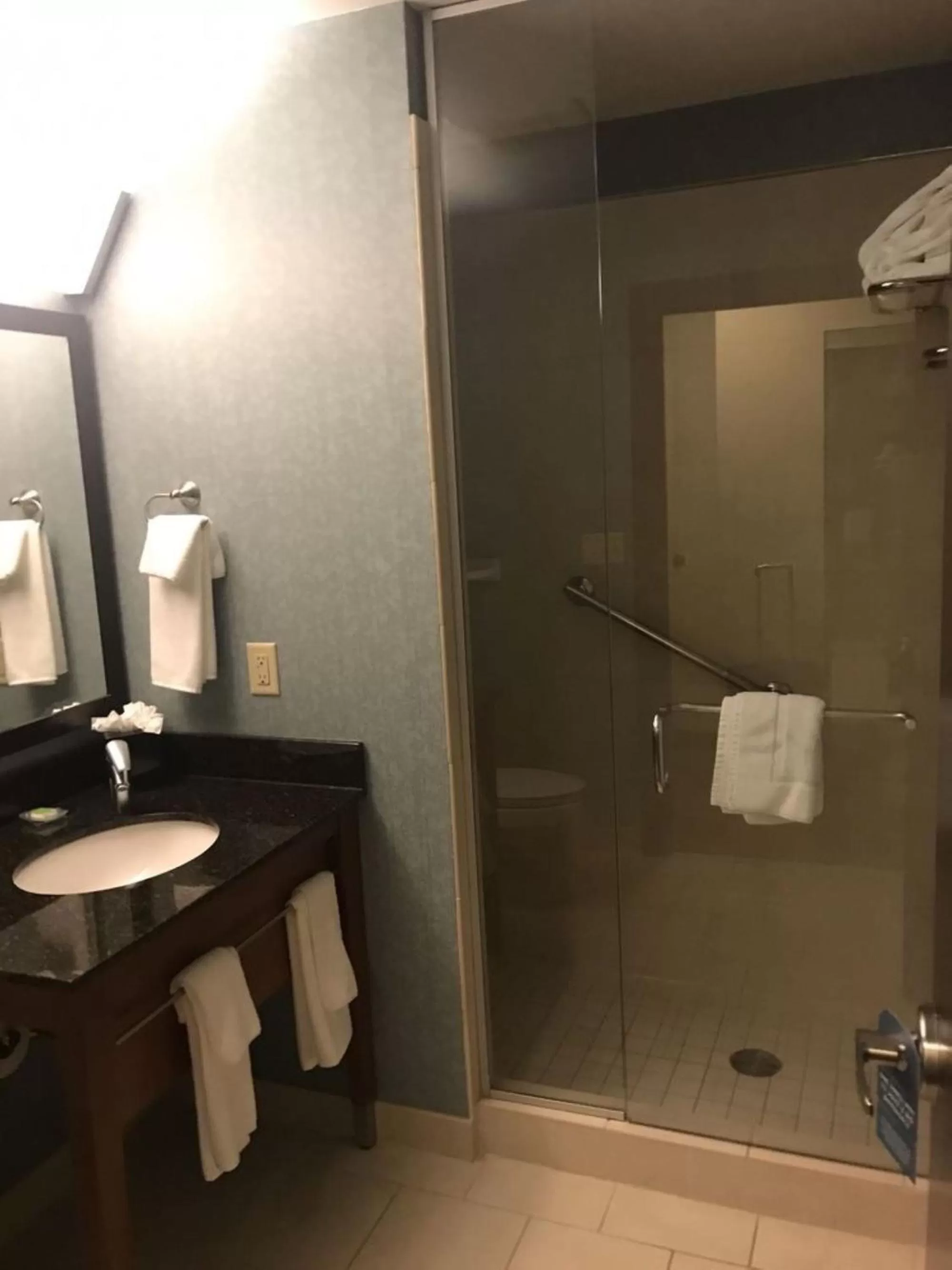 Shower in Hyatt Place Des Moines Downtown