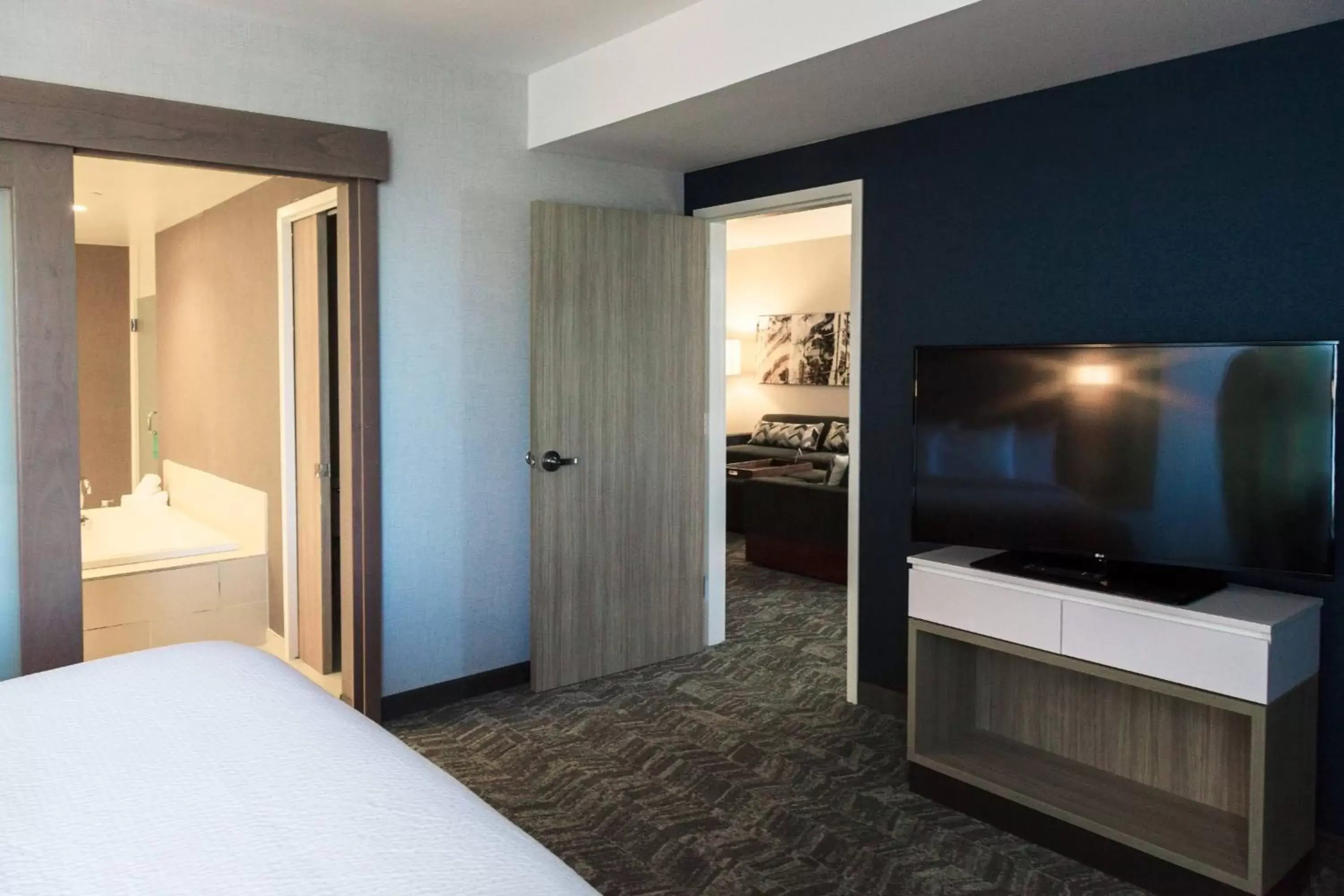 Bedroom, TV/Entertainment Center in SpringHill Suites by Marriott Somerset Franklin Township