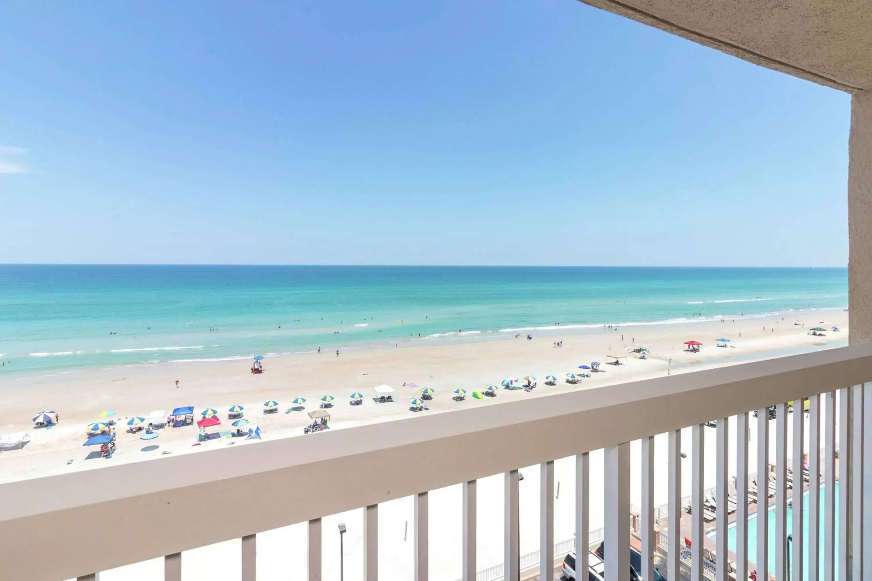View (from property/room), Balcony/Terrace in Hampton Inn Daytona Shores-Oceanfront