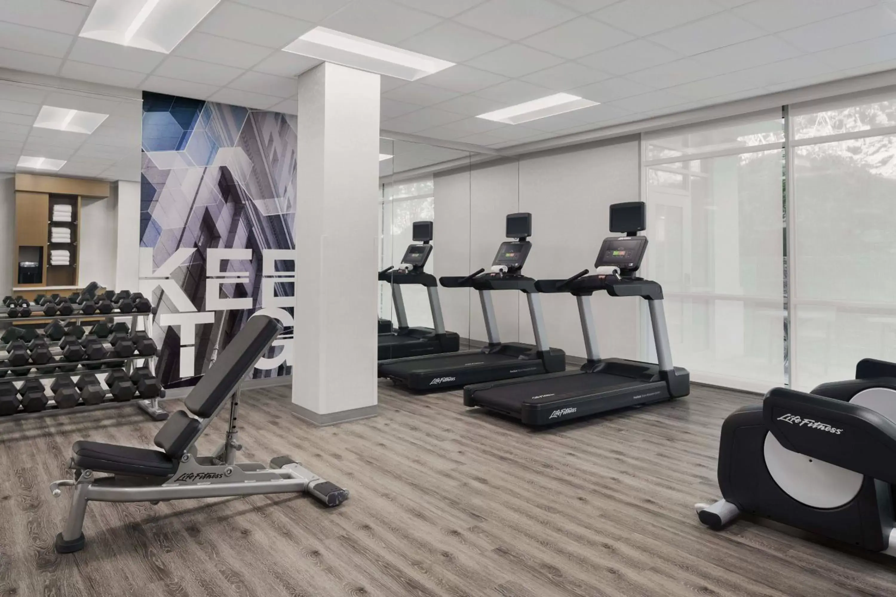 Fitness centre/facilities, Fitness Center/Facilities in SpringHill Suites by Marriott Tuckahoe Westchester County