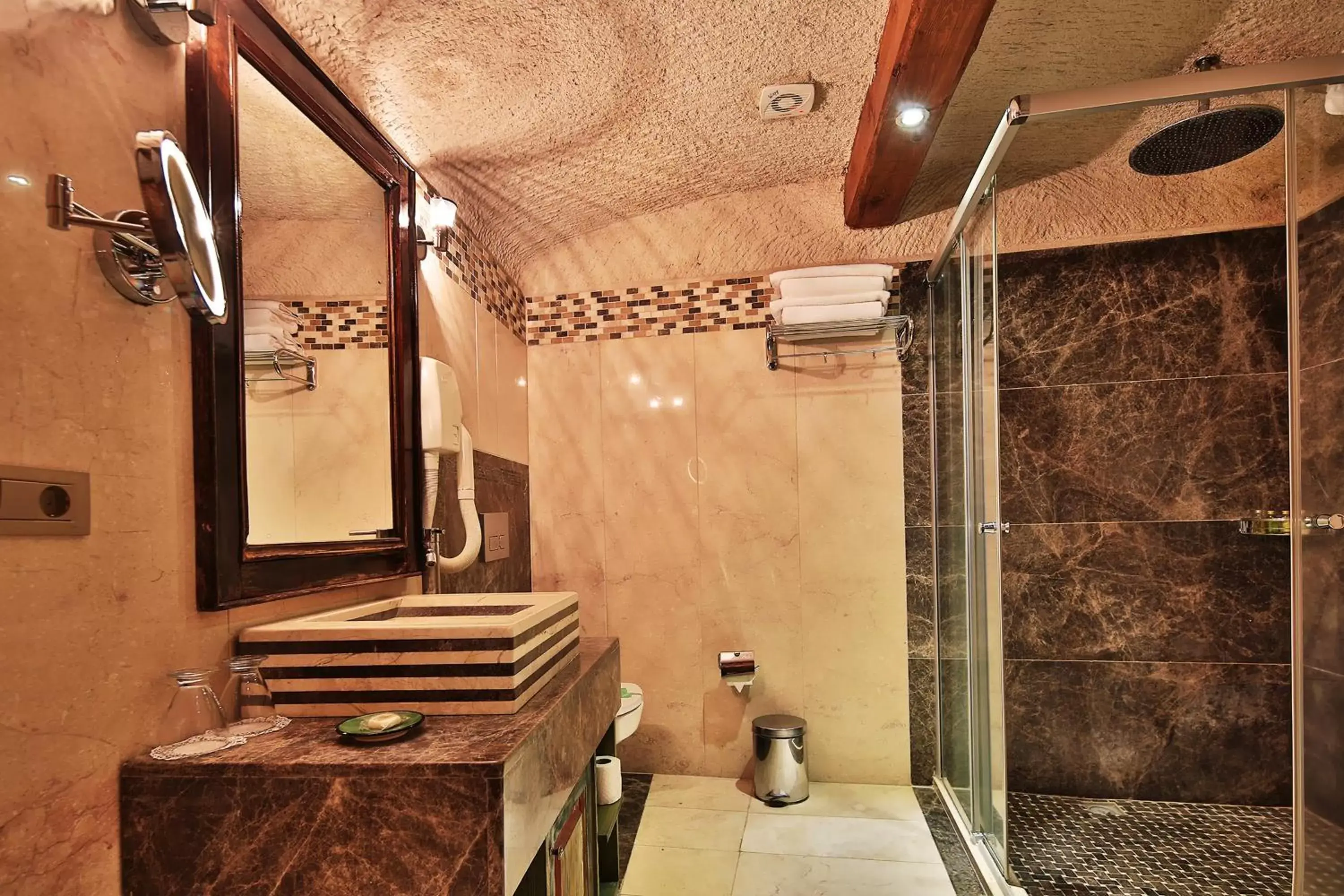 Shower, Bathroom in Cappadocia Cave Suites