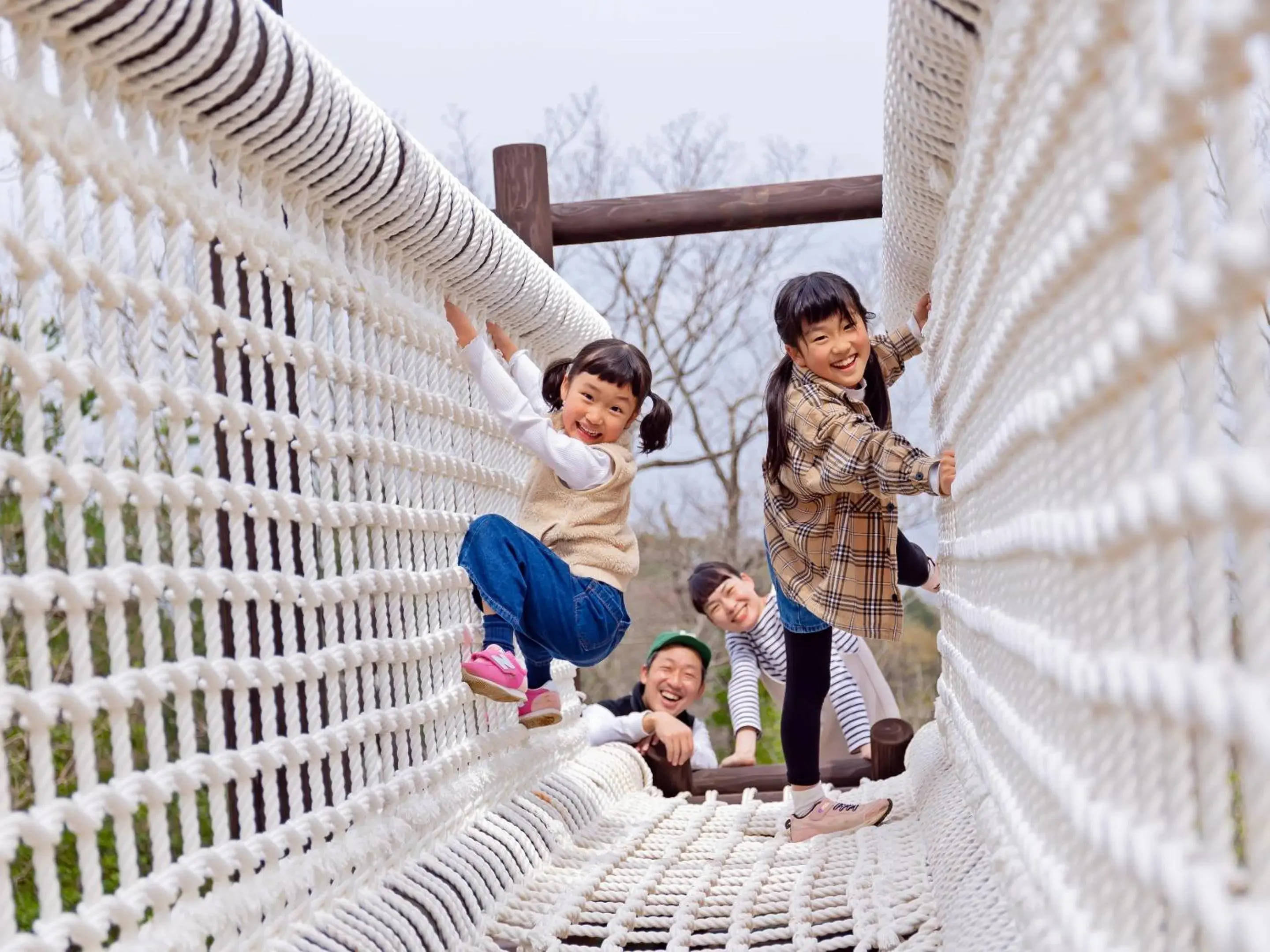 Children play ground, Family in Matsue Forest Park