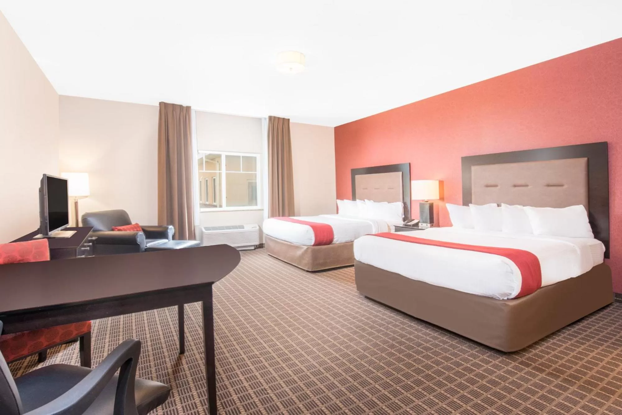 Bedroom, Bed in Hawthorn Extended Stay by Wyndham Dickinson