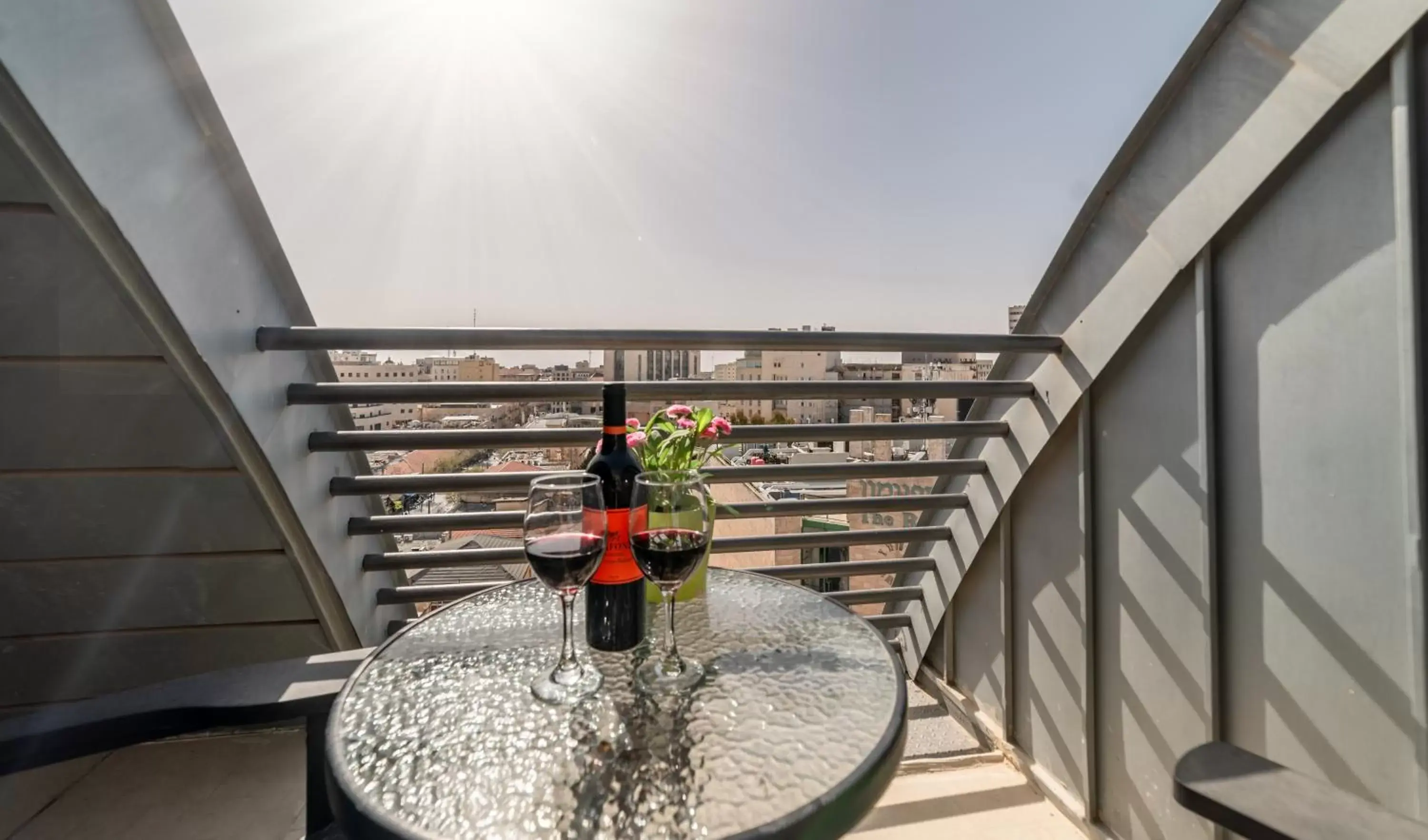 Balcony/Terrace in Paamonim Hotel Jerusalem