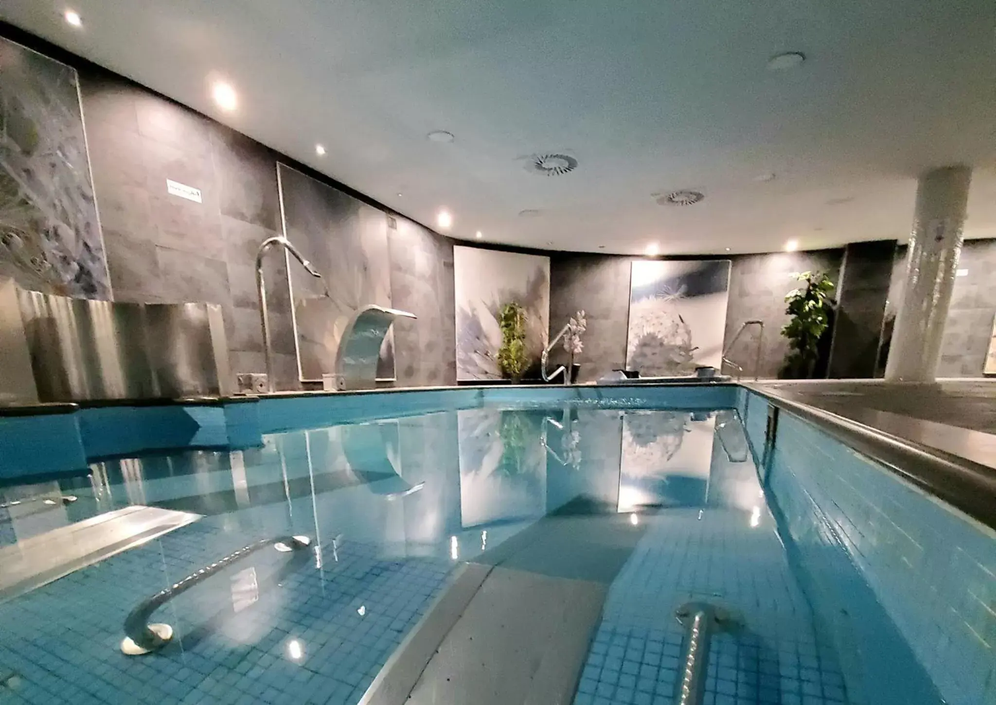 Hot Spring Bath, Swimming Pool in AZZ Asturias Langrehotel & Spa