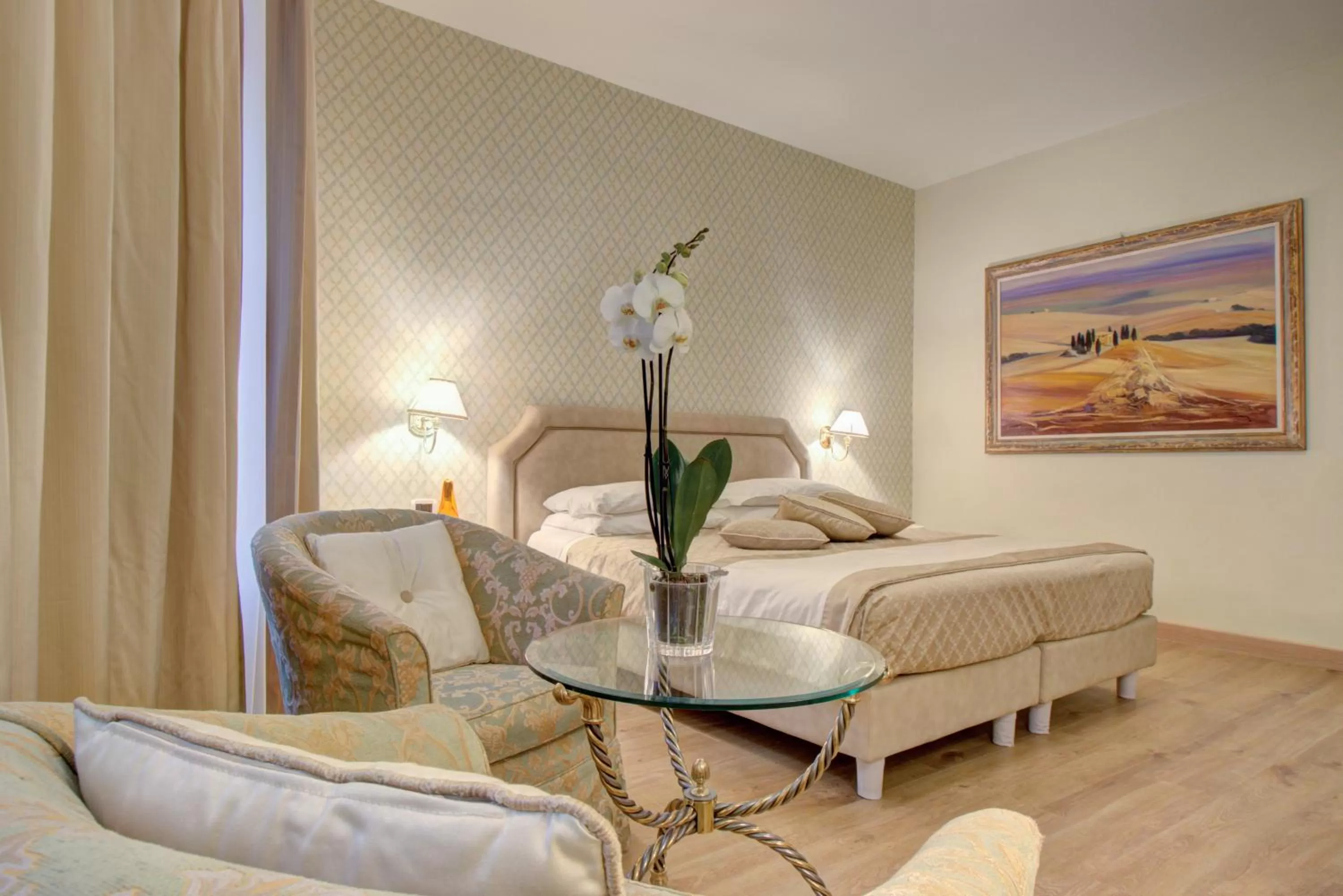 Bedroom in Hotel La Locanda