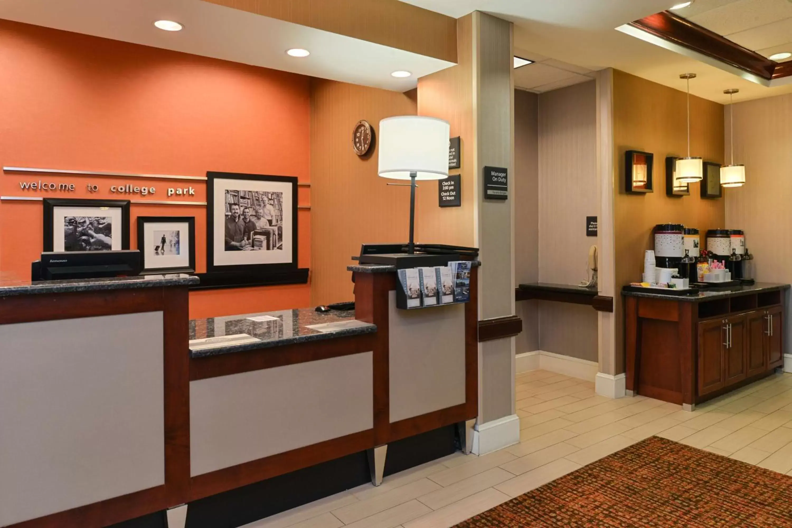 Lobby or reception in Hampton Inn College Park Lobby or reception in Hampton Inn College Park