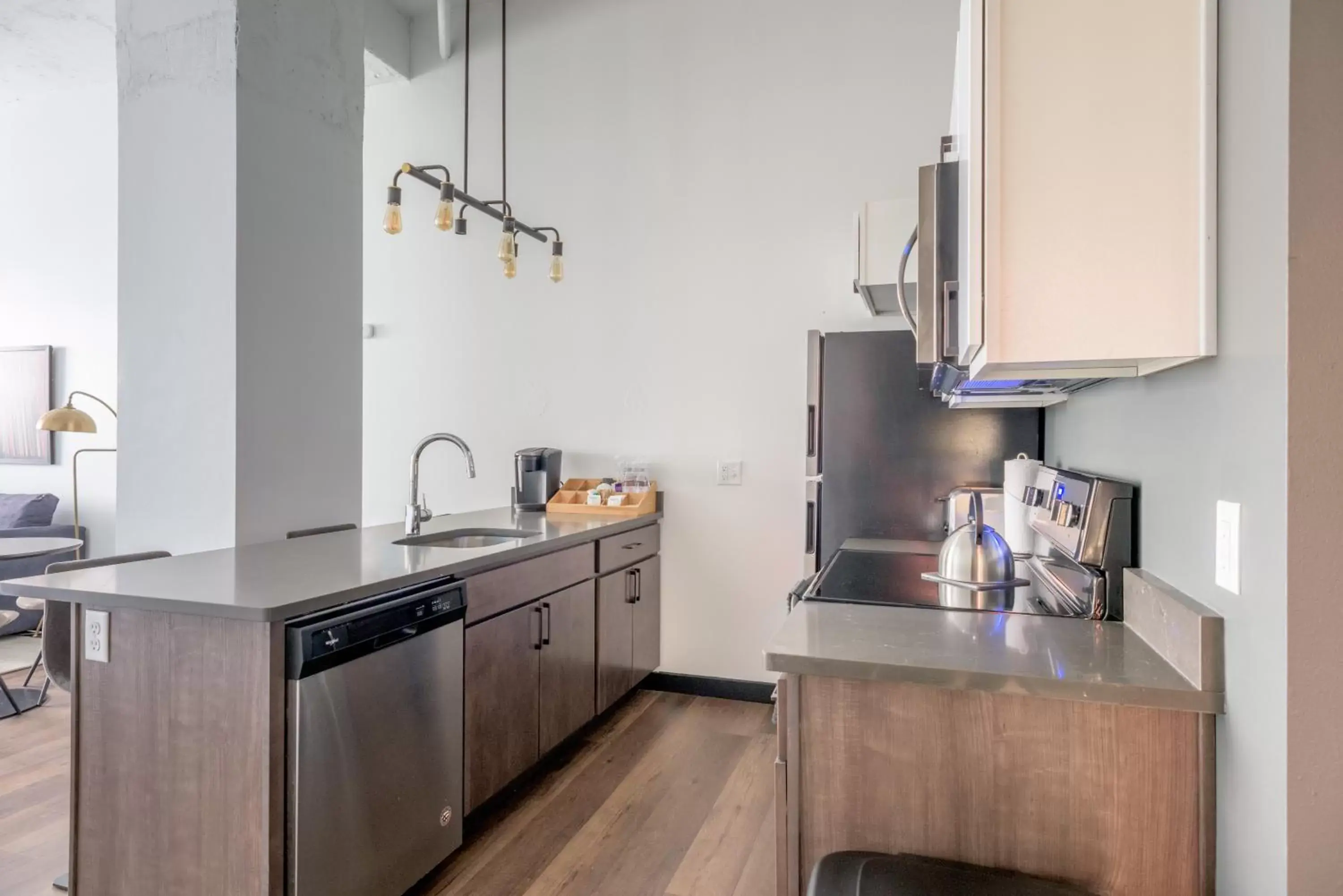 Kitchen or kitchenette, Kitchen/Kitchenette in Mint House Detroit - Times Square