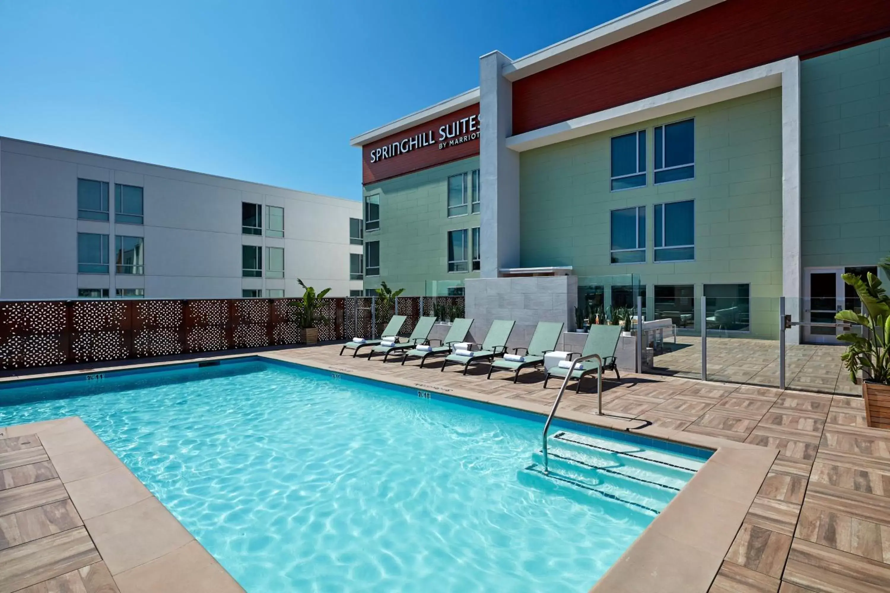Swimming pool, Property Building in SpringHill Suites by Marriott Los Angeles Downey