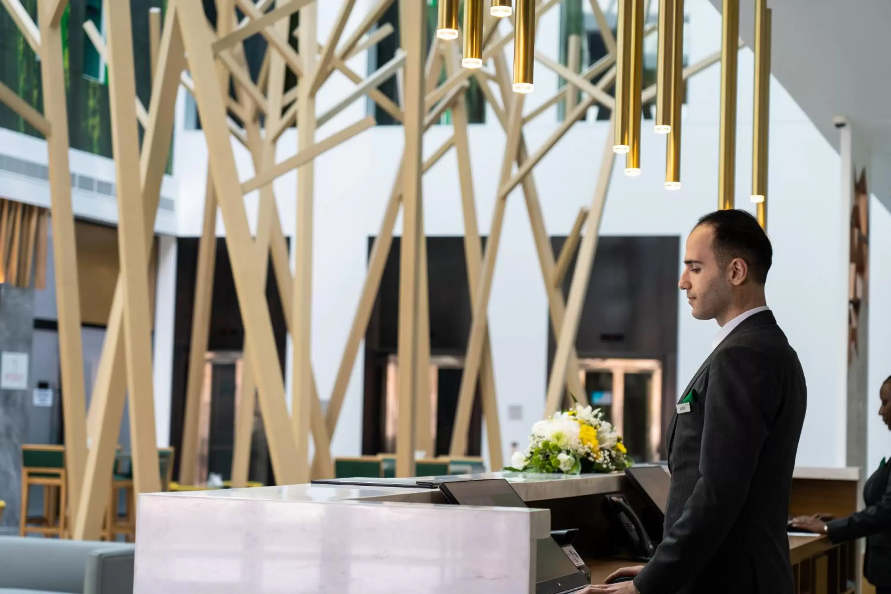 Lobby or reception, Staff in Al Khoory Courtyard Hotel