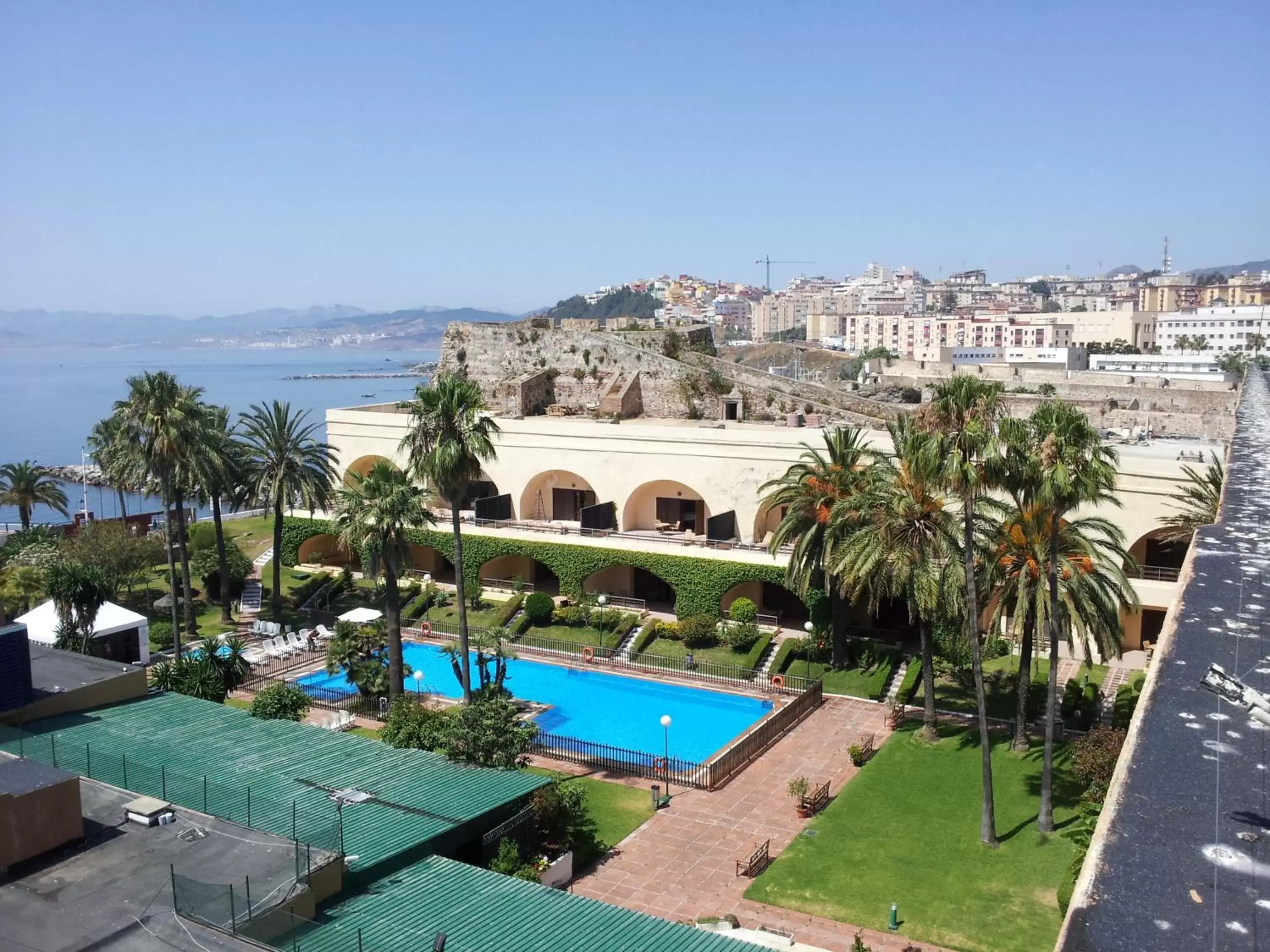 View (from property/room), Pool View in Parador de Ceuta