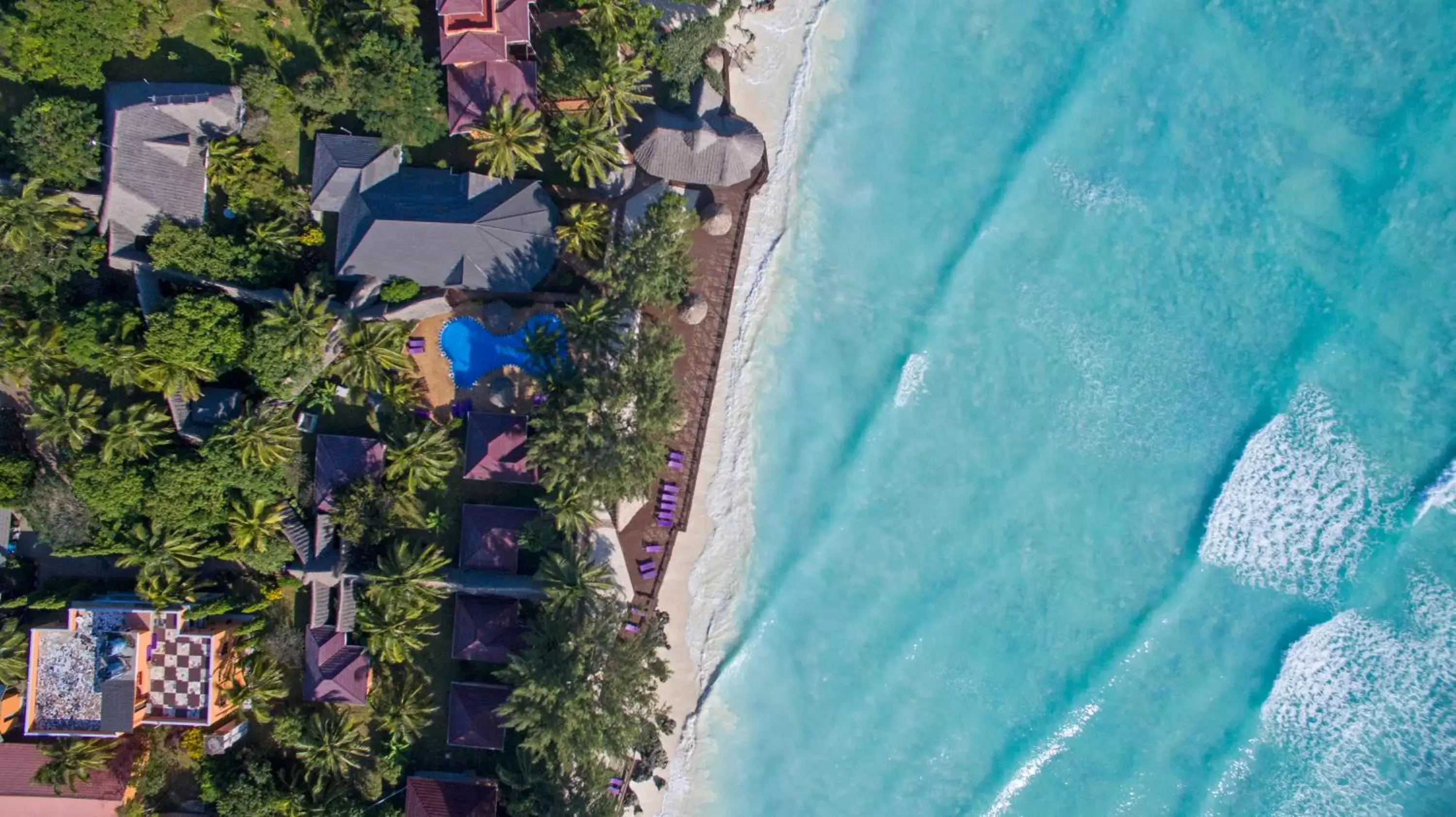 Garden, Bird's-eye View in Mnarani Beach Cottages