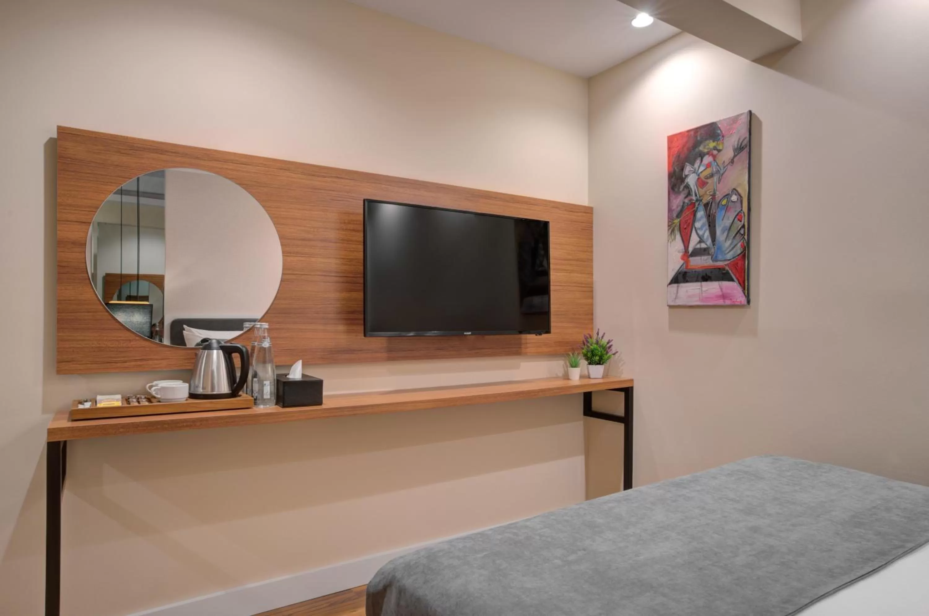 TV and multimedia, Bed in Depiero Hotel Karaköy