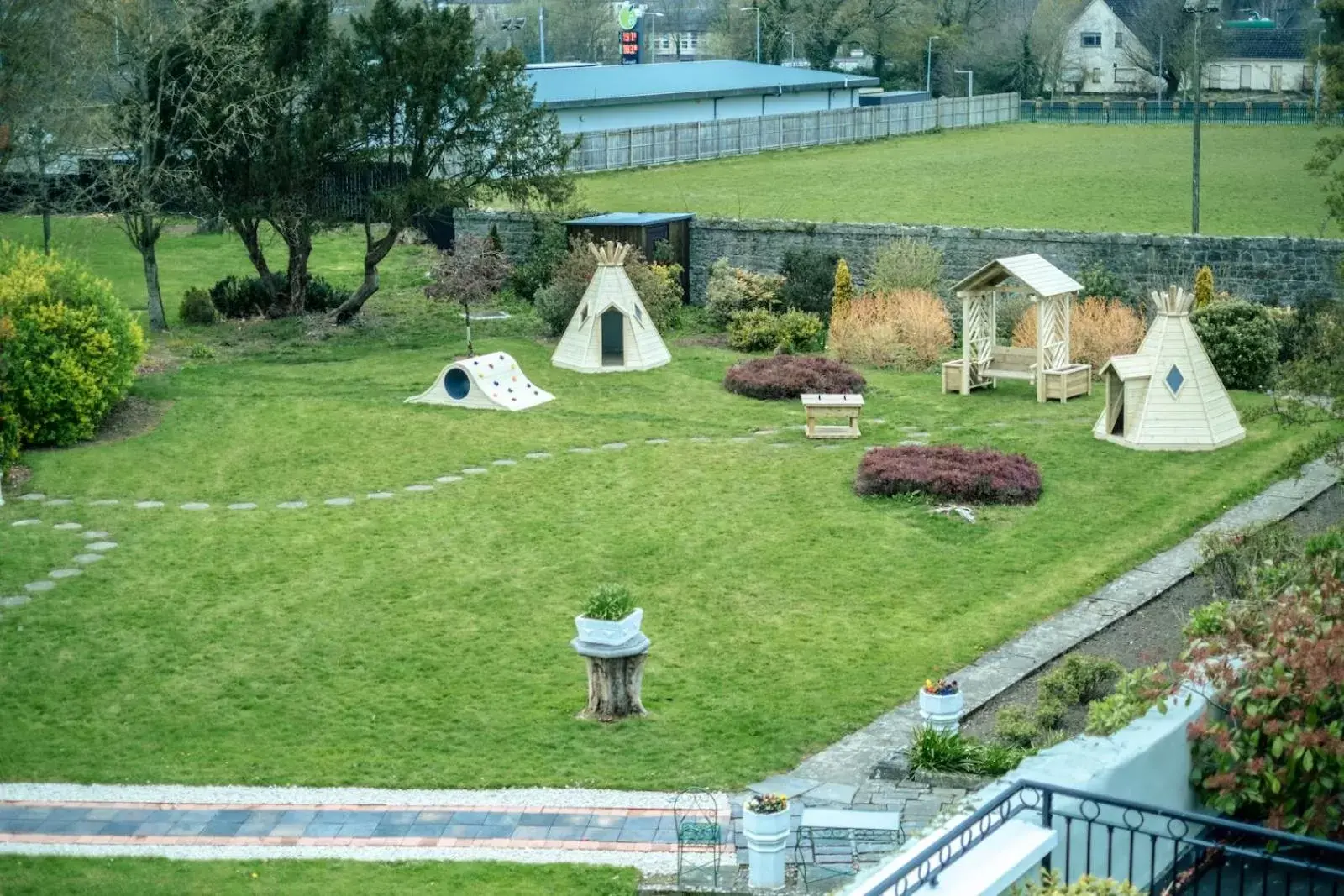 Children play ground in County Arms Hotel Birr